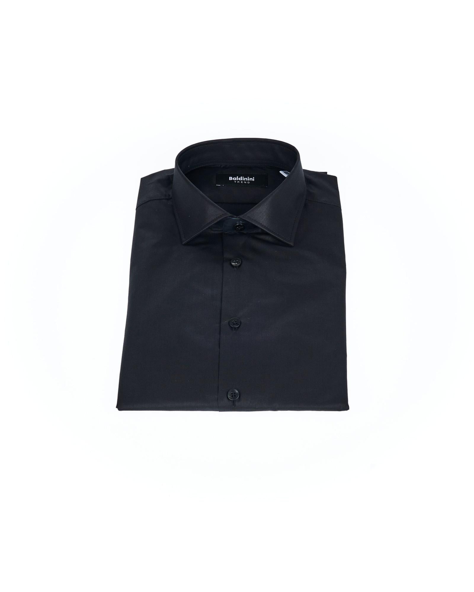 Front Closure Slim Fit Shirt with Italian Collar 41 IT Men