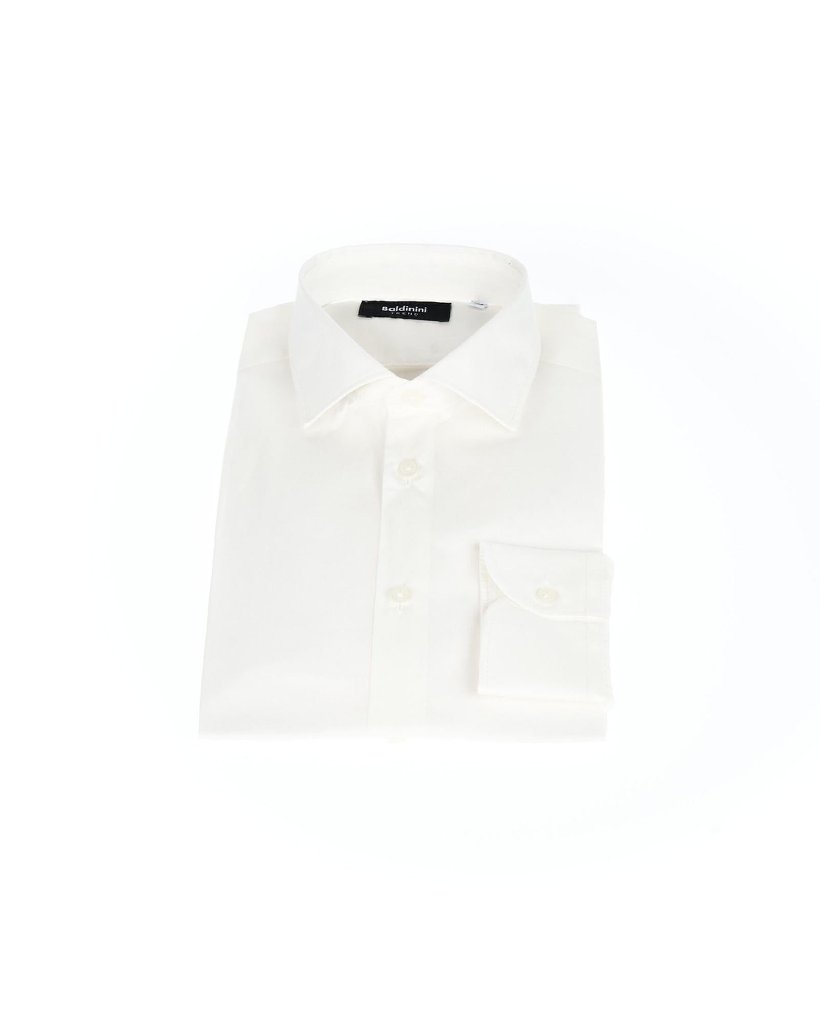 Front Closure Slim Fit Shirt with Italian Collar 41 IT Men