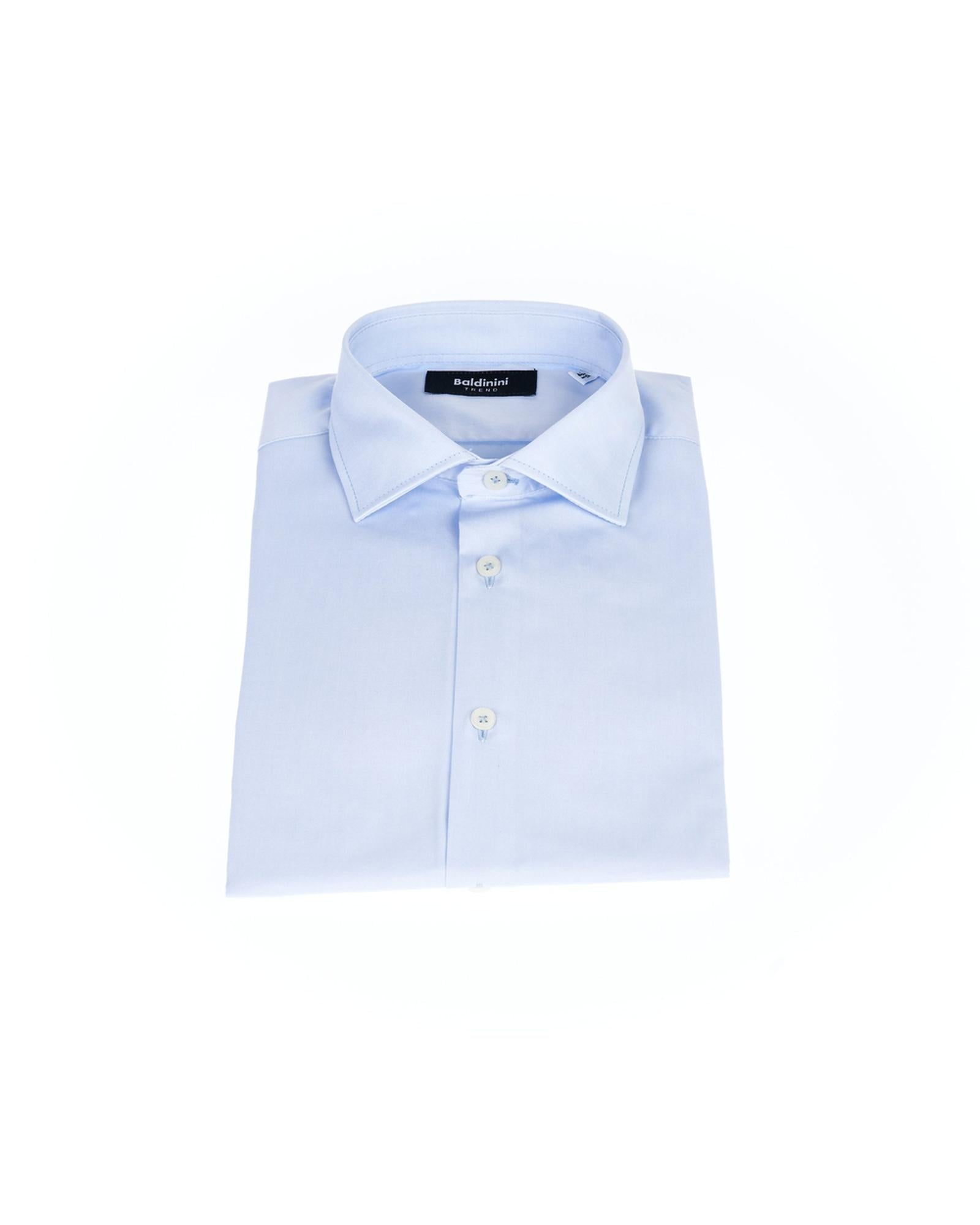 Front Closure Slim Fit Shirt with Italian Collar 42 IT Men