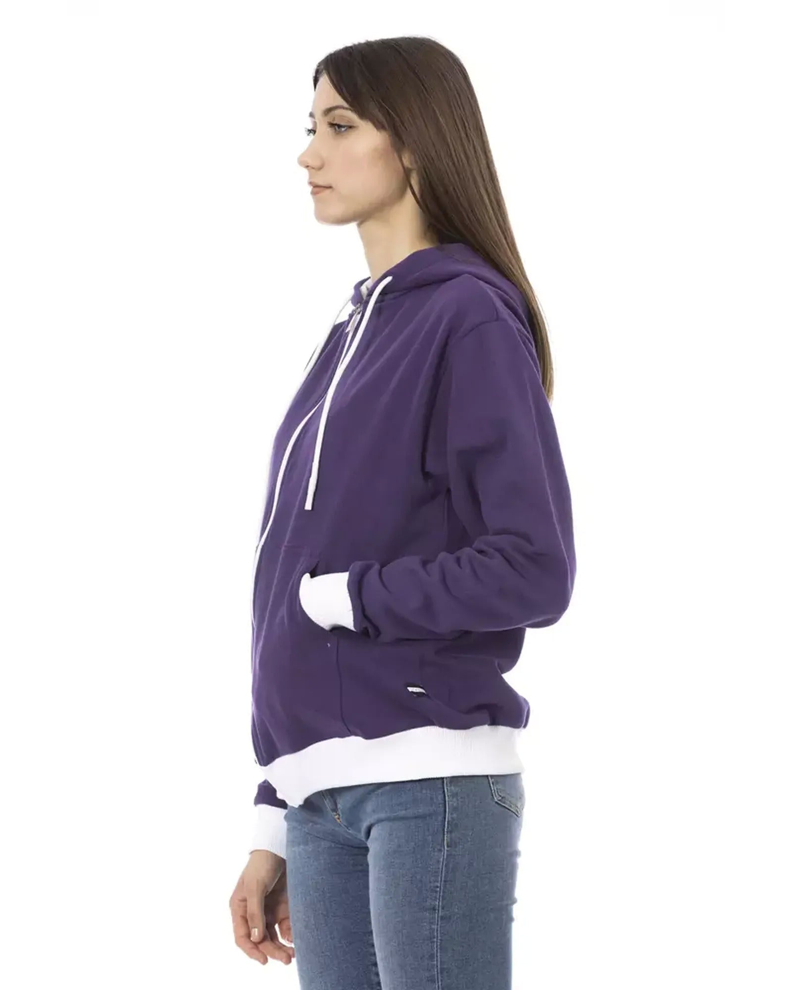 Double Color Adjustable Hood Sweater XL Women