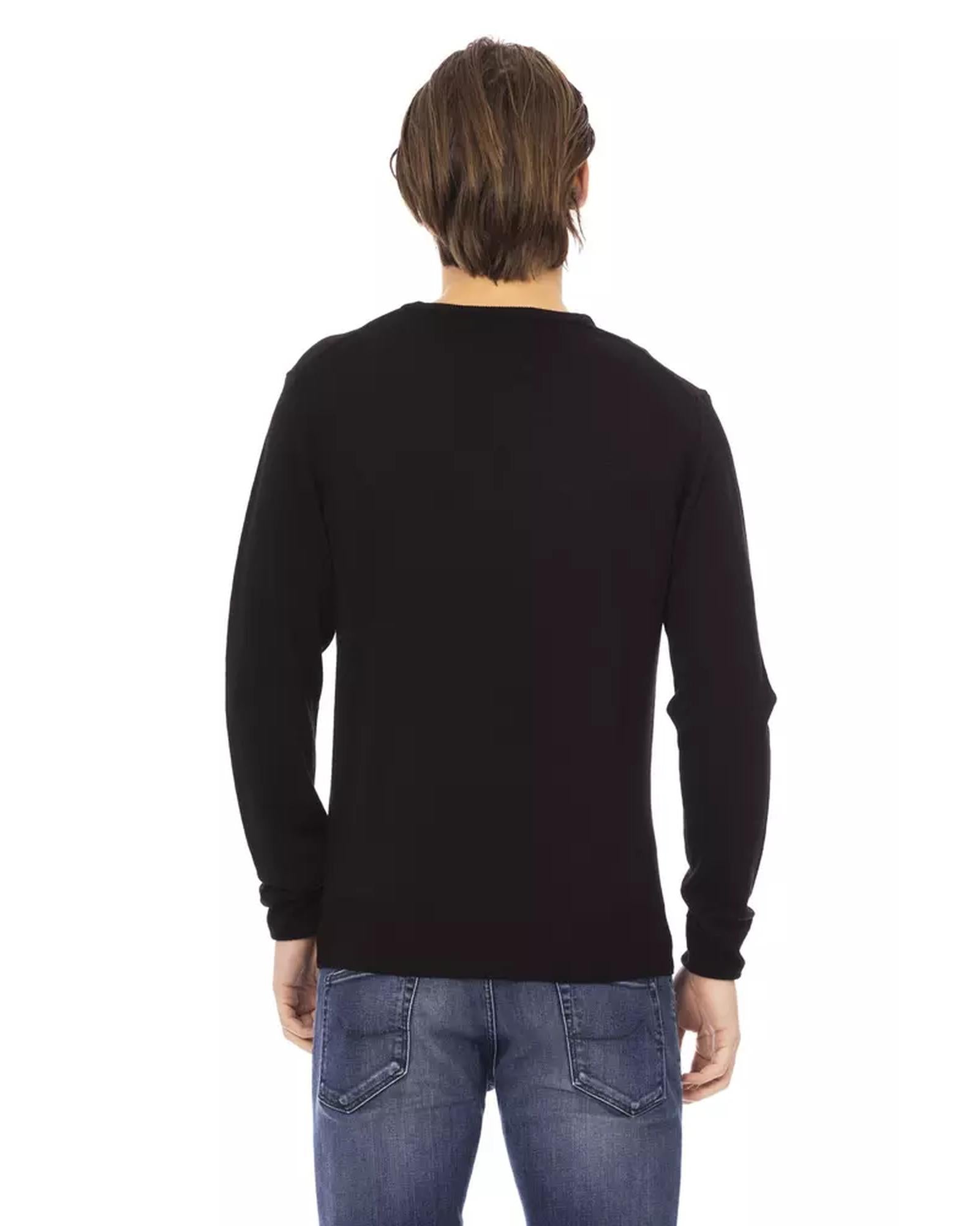 Baldinini Monogram Turtleneck Sweater L Men