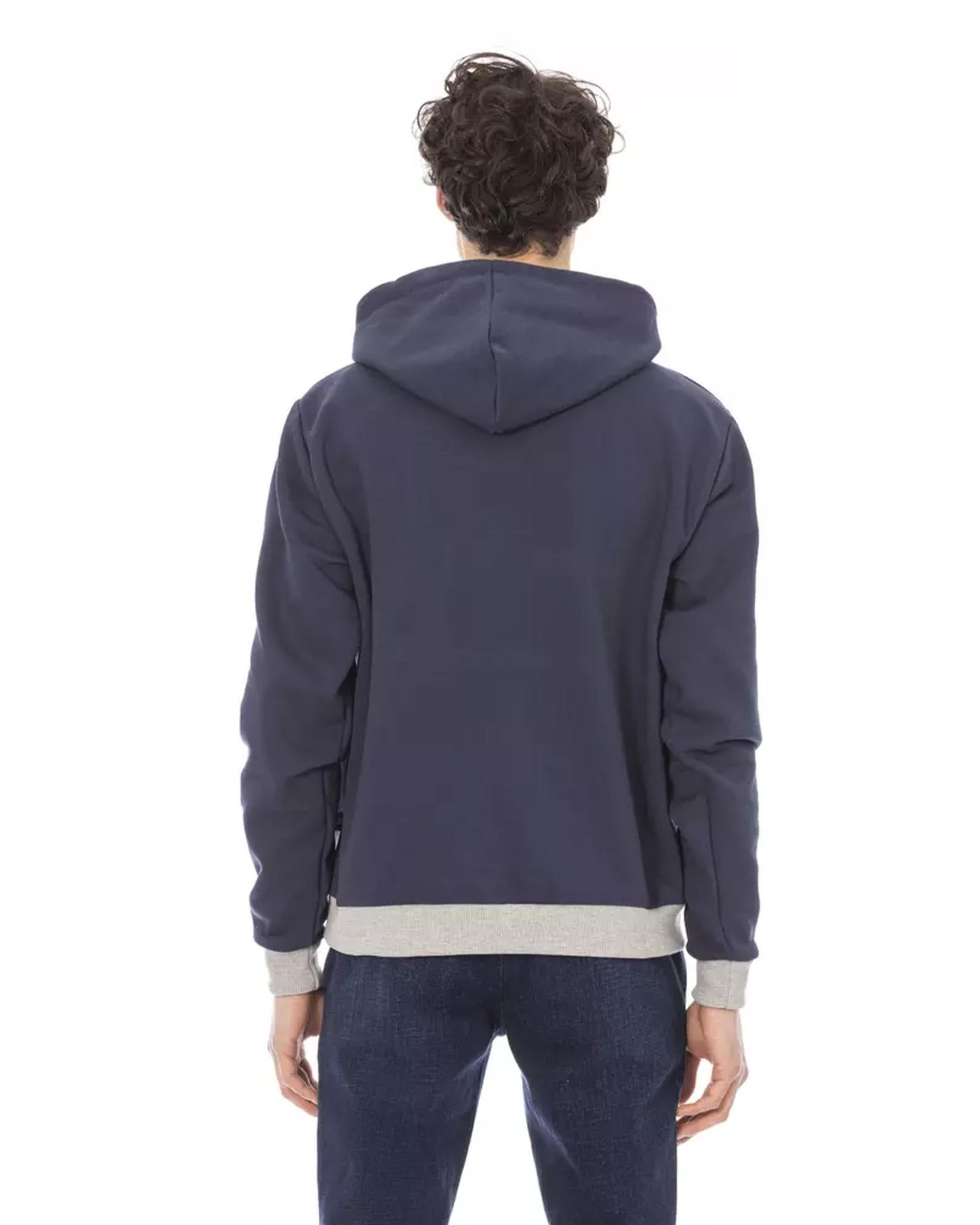 Hoodie with Front Logo and Maxi Front Pocket M Men