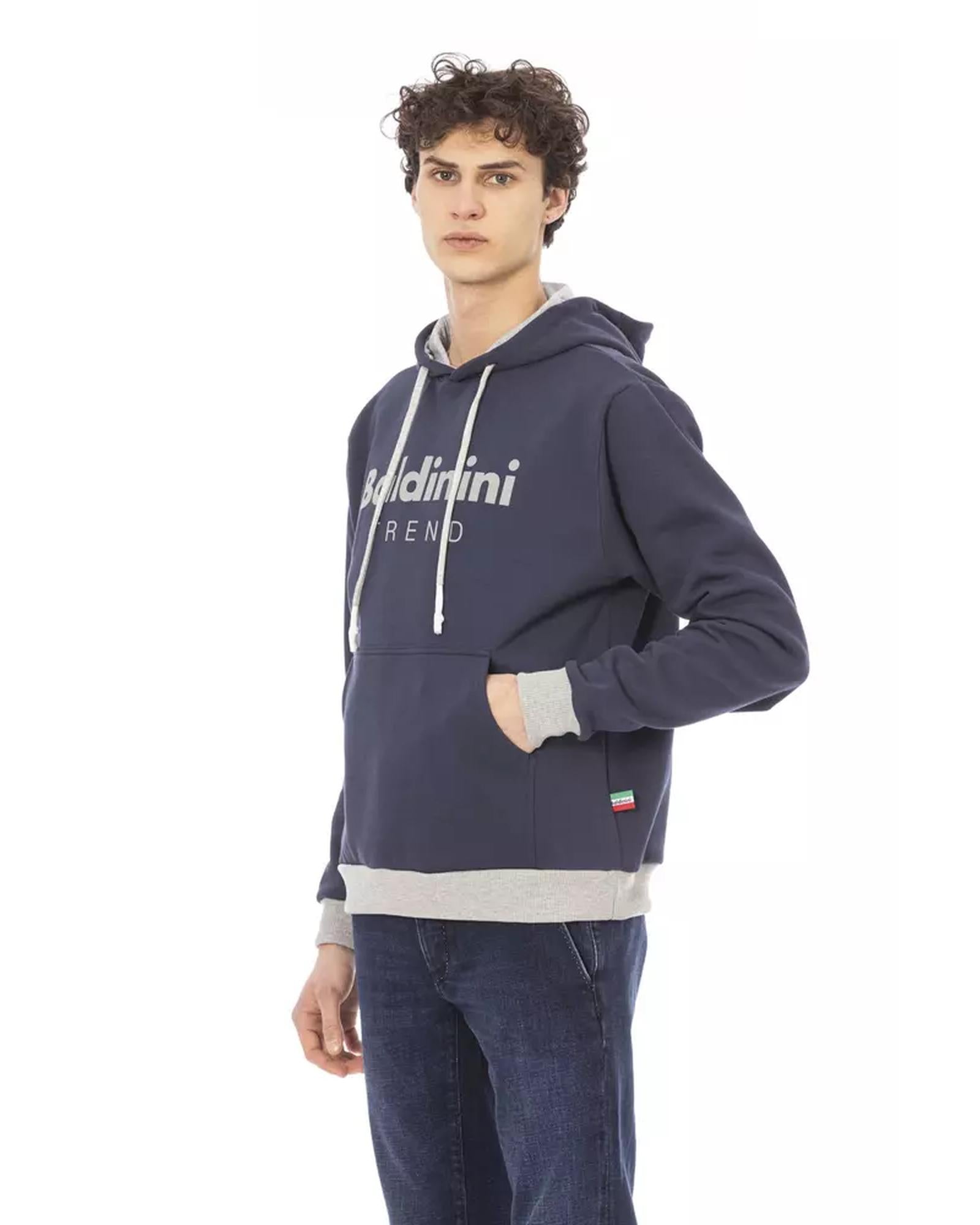 Hoodie with Front Logo and Maxi Front Pocket S Men