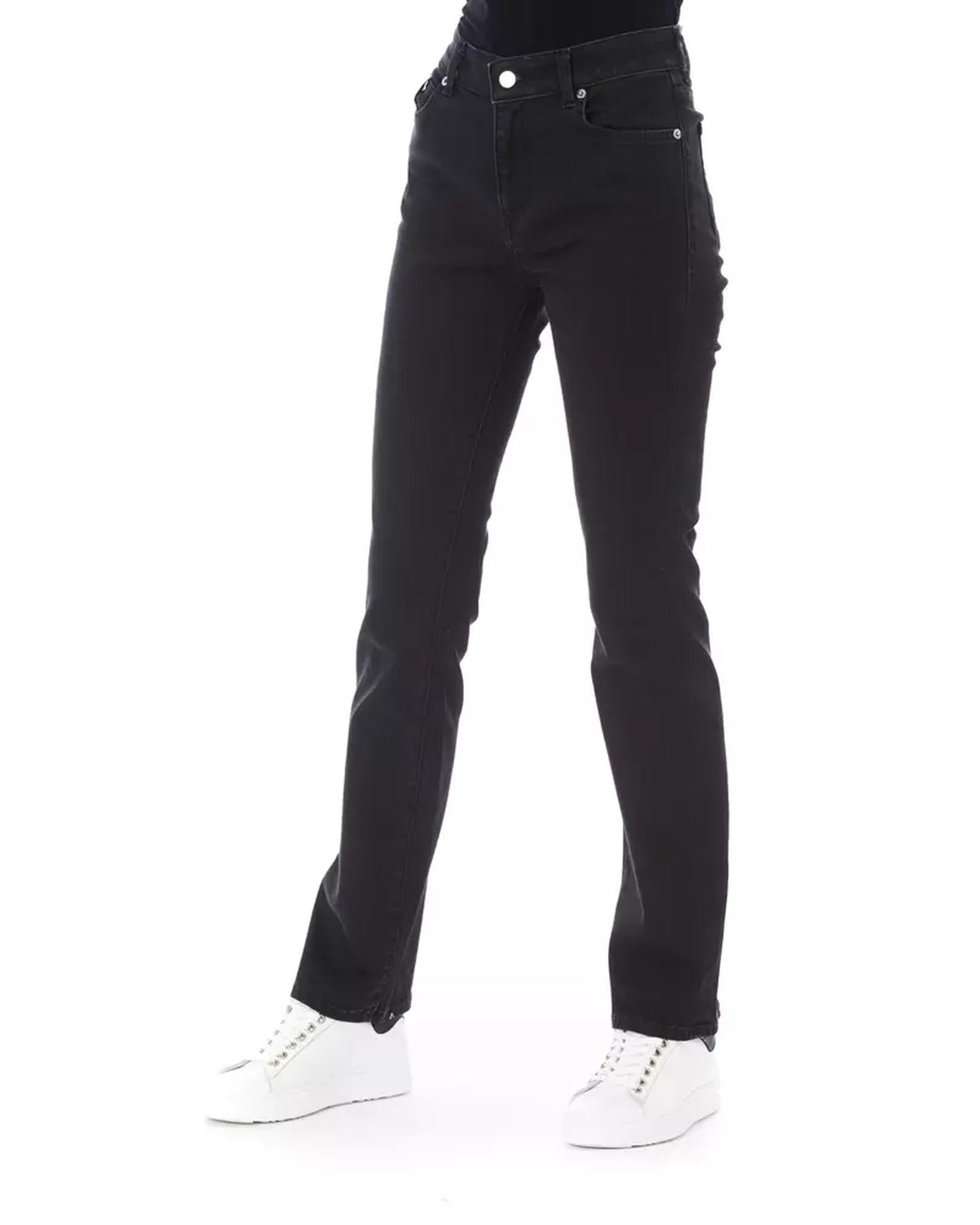 Logoed Button Regular Jeans with Tricolor Insert W31 US Women