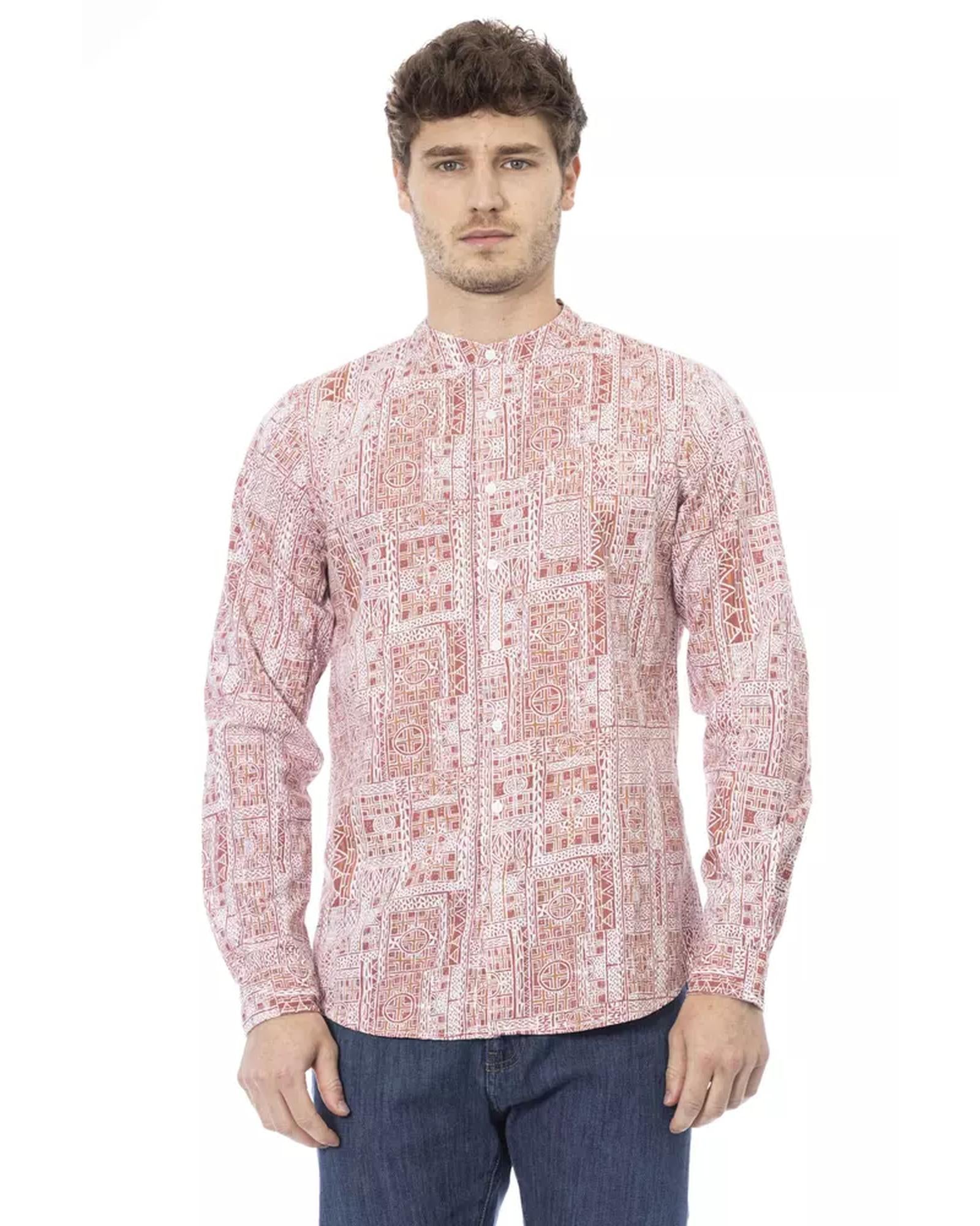 Regular Fit Mandarin Collar Shirt S Men