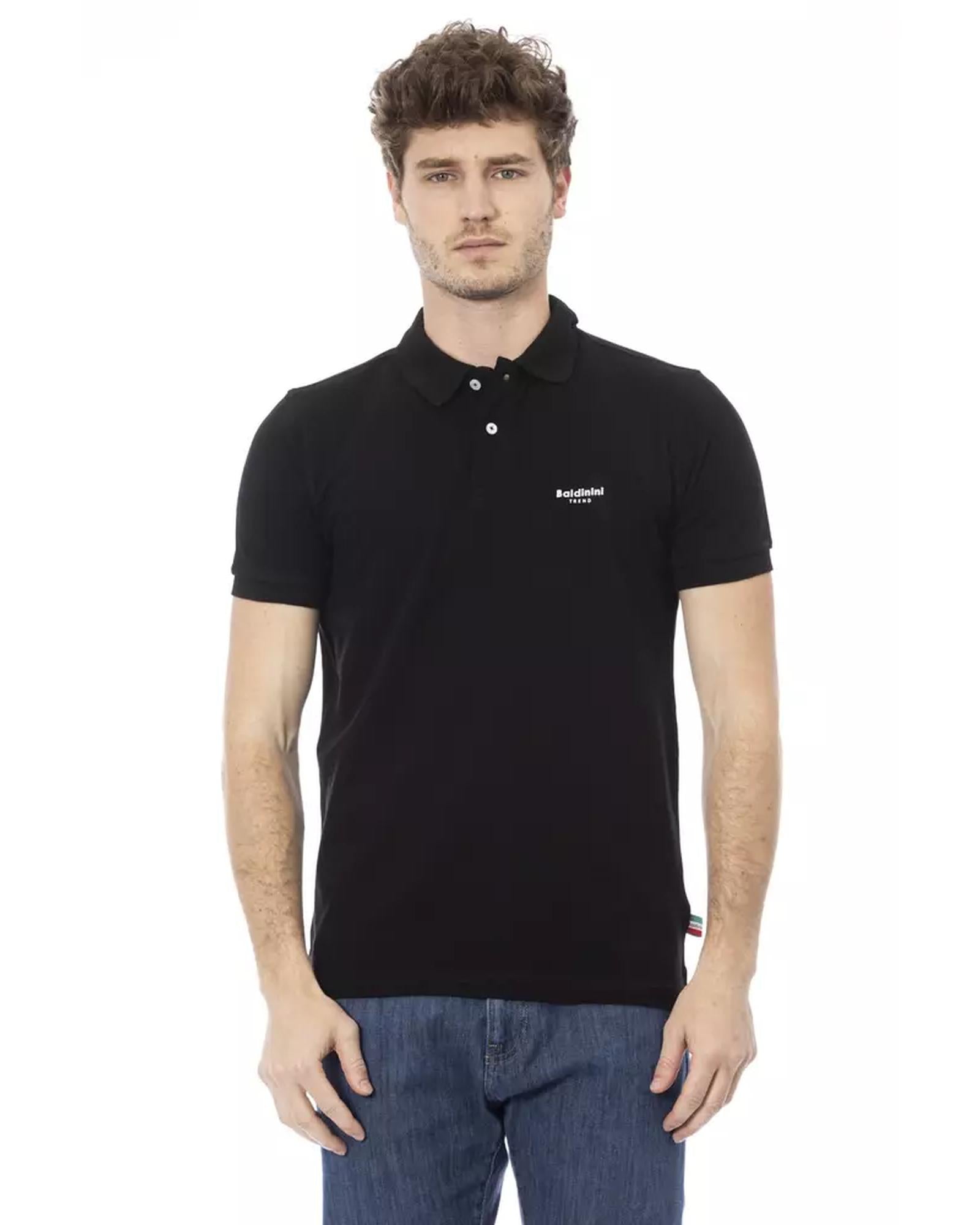 Embroidered Short Sleeve Polo Shirt L Men