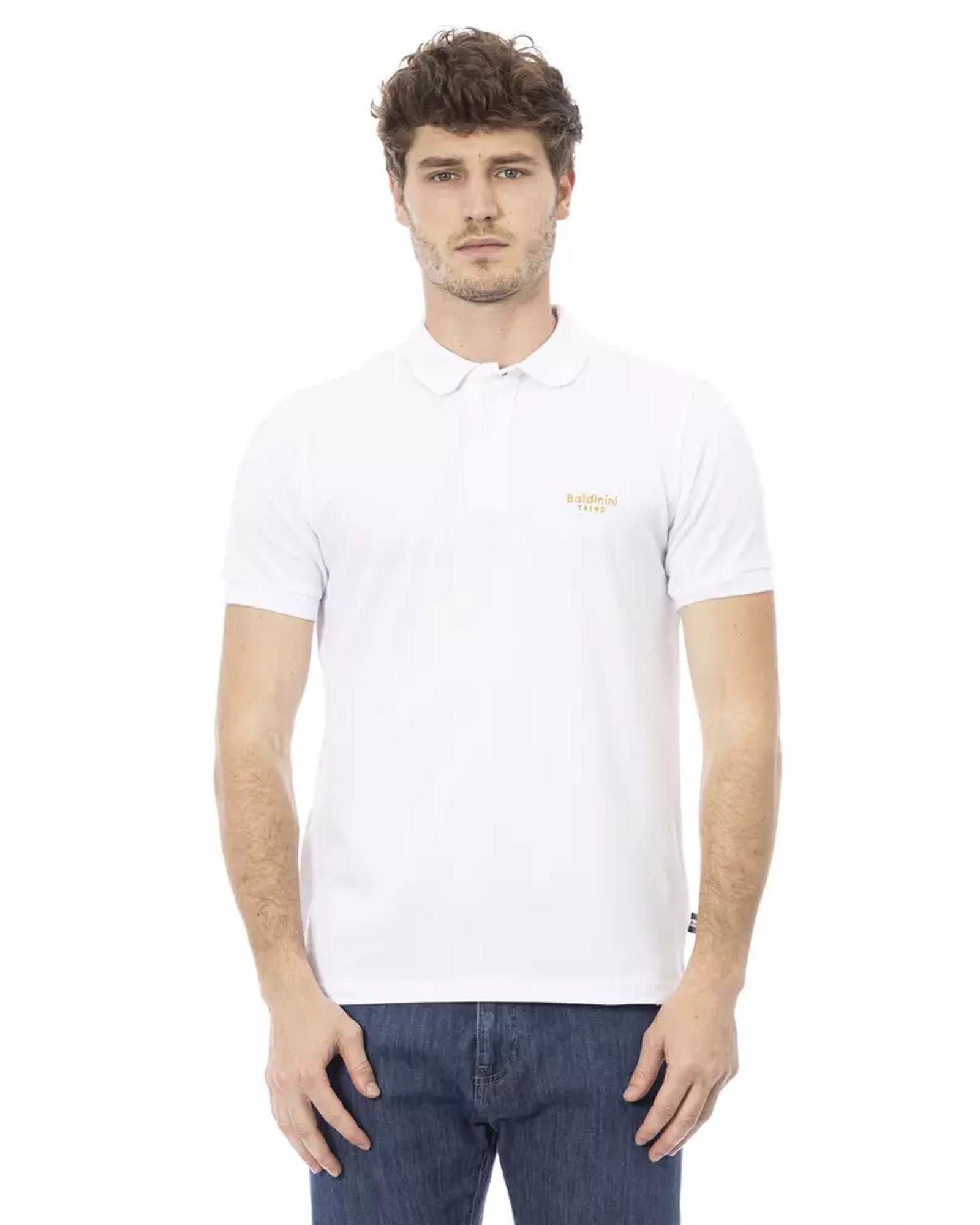 Embroidered Short Sleeve Polo Shirt L Men