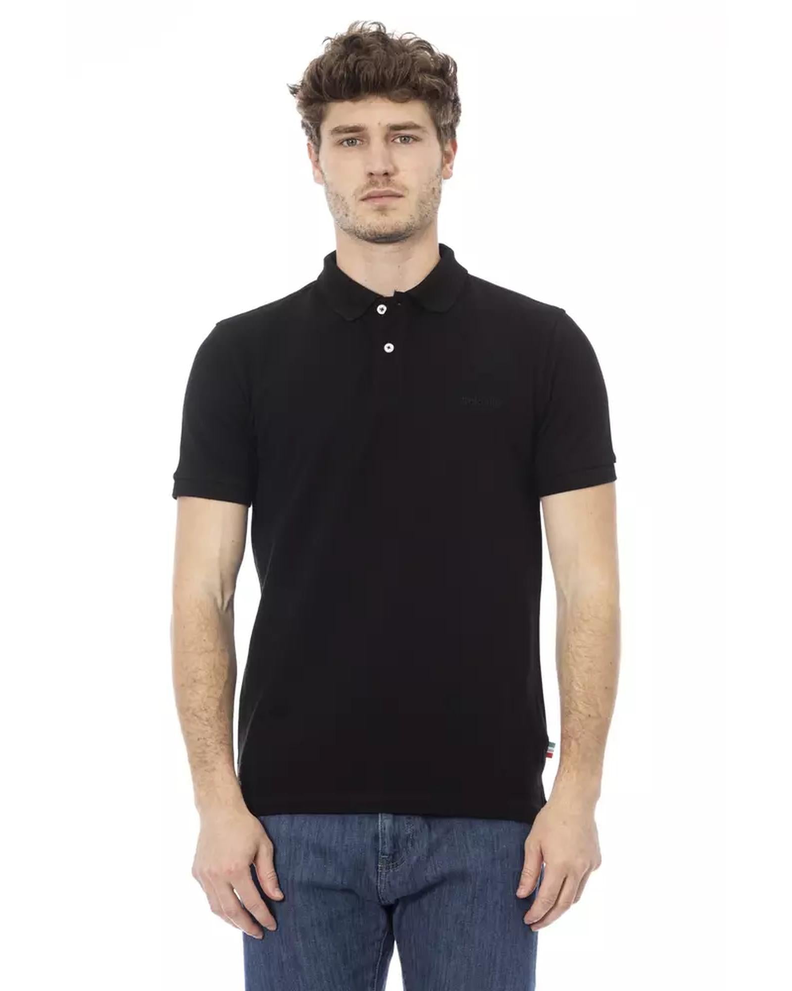 Embroidered Polo Shirt with Short Sleeves S Men