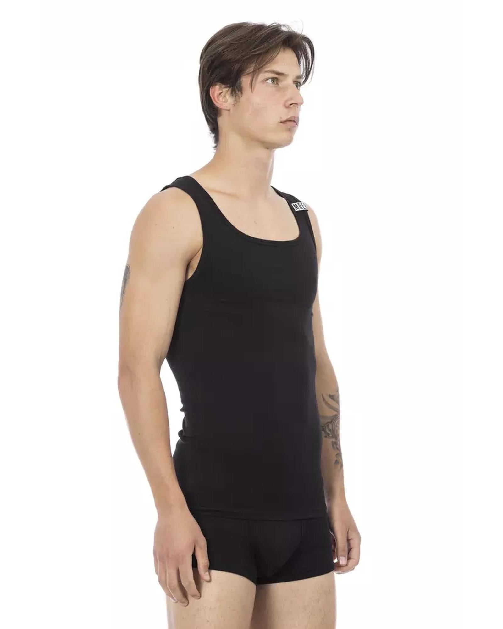 Stretch Cotton Logoed Tank Top S Men