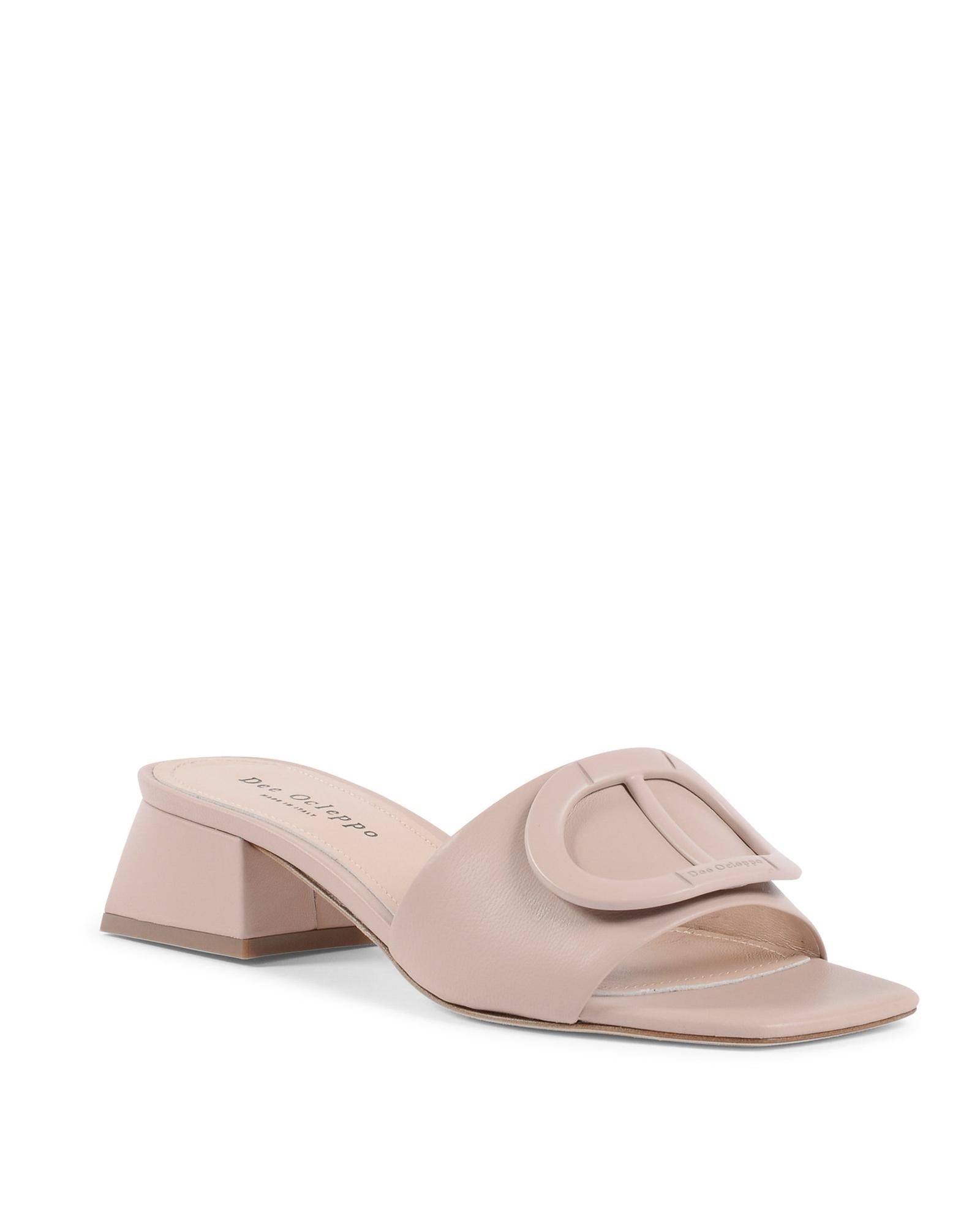 Logo Leather Mule Sandals - 35 EU