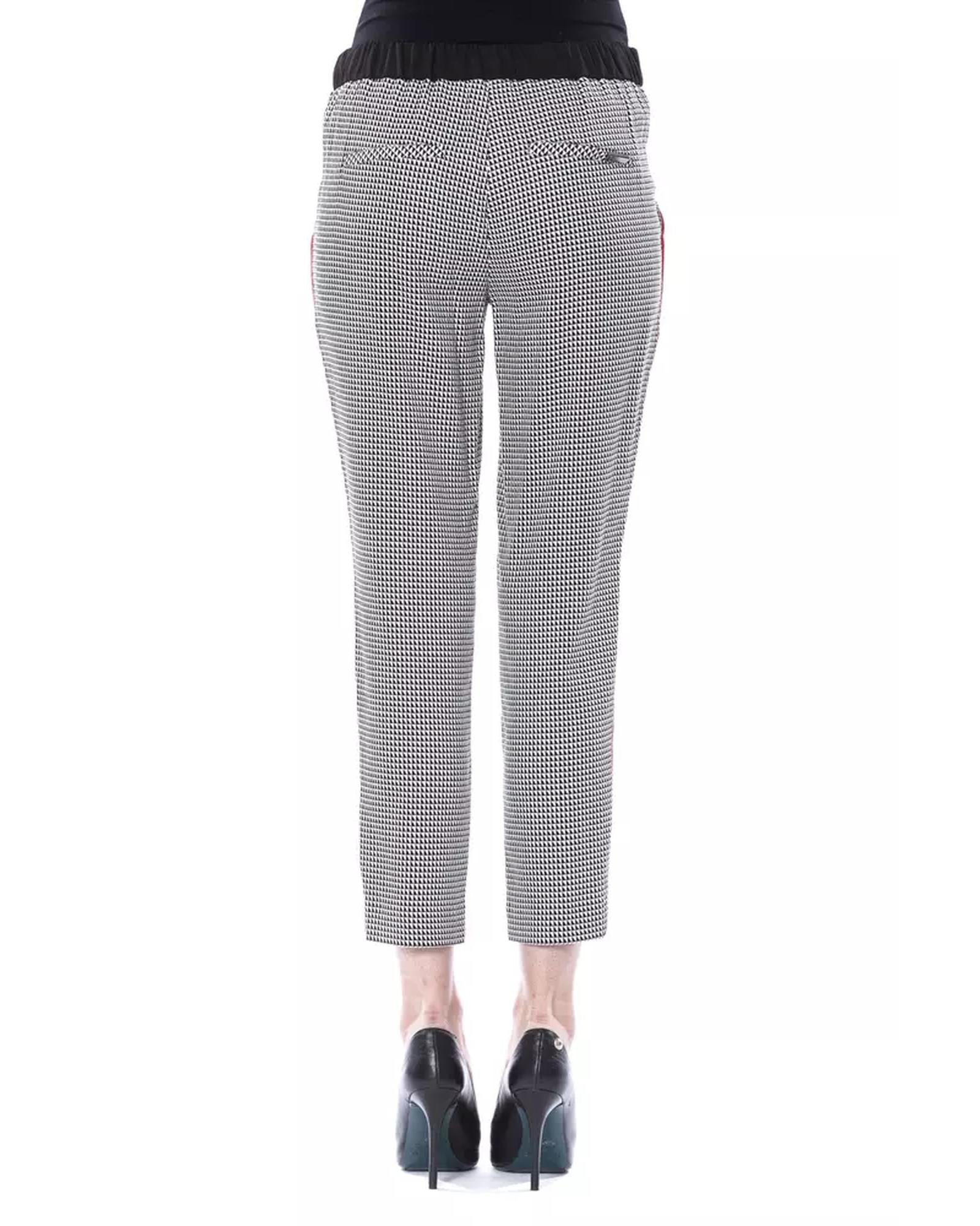 Patterned Pants with Multiple Pockets 40 IT Women