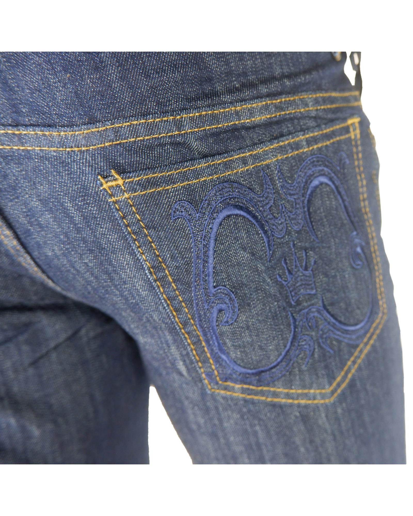 Regular Fit Denim with Embroidered Patch 52 IT Men