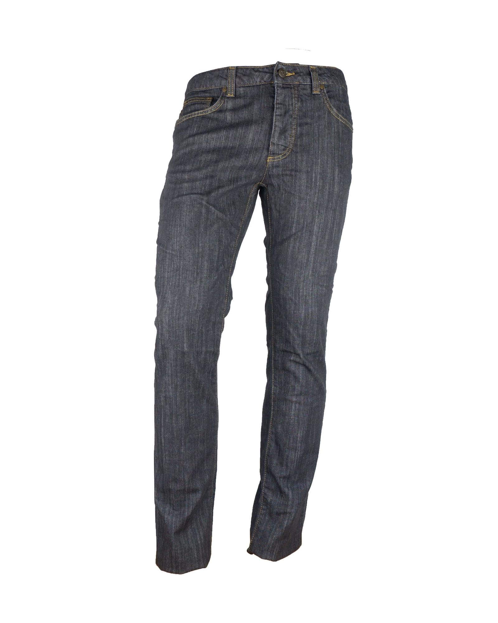 Regular Fit Denim with Embroidered Patch 46 IT Men