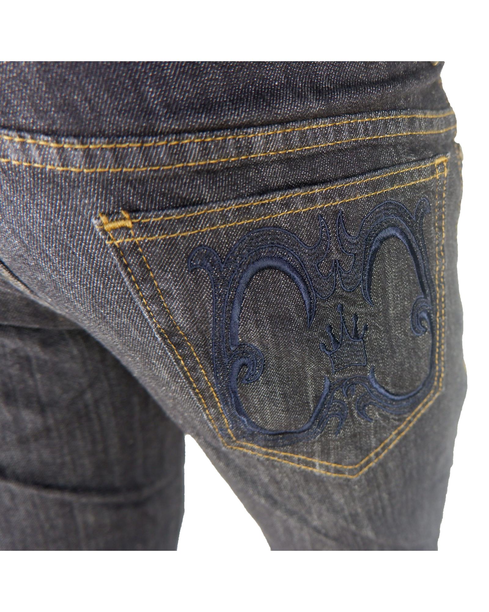 Regular Fit Denim with Embroidered Patch 46 IT Men