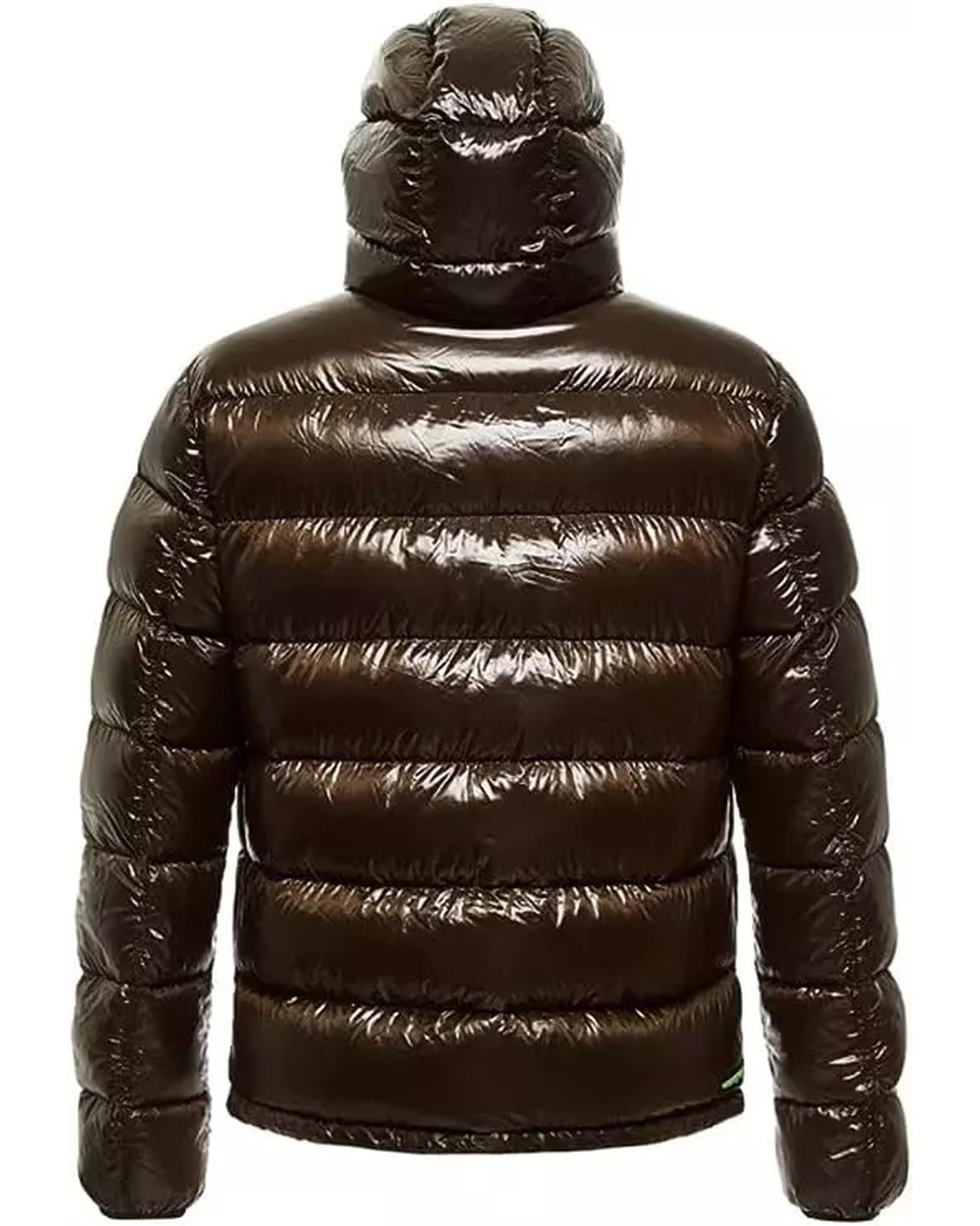 Reversible Centogrammi Down Jacket with Hood and Zip Closure XL Men