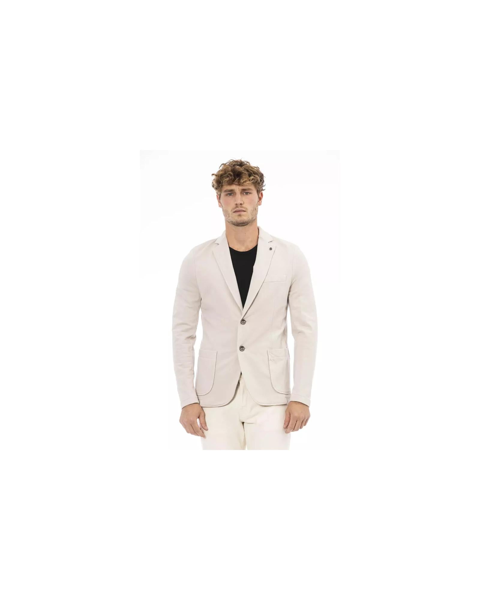 Classic Button Closure Jacket with Front Pockets 52 IT Men