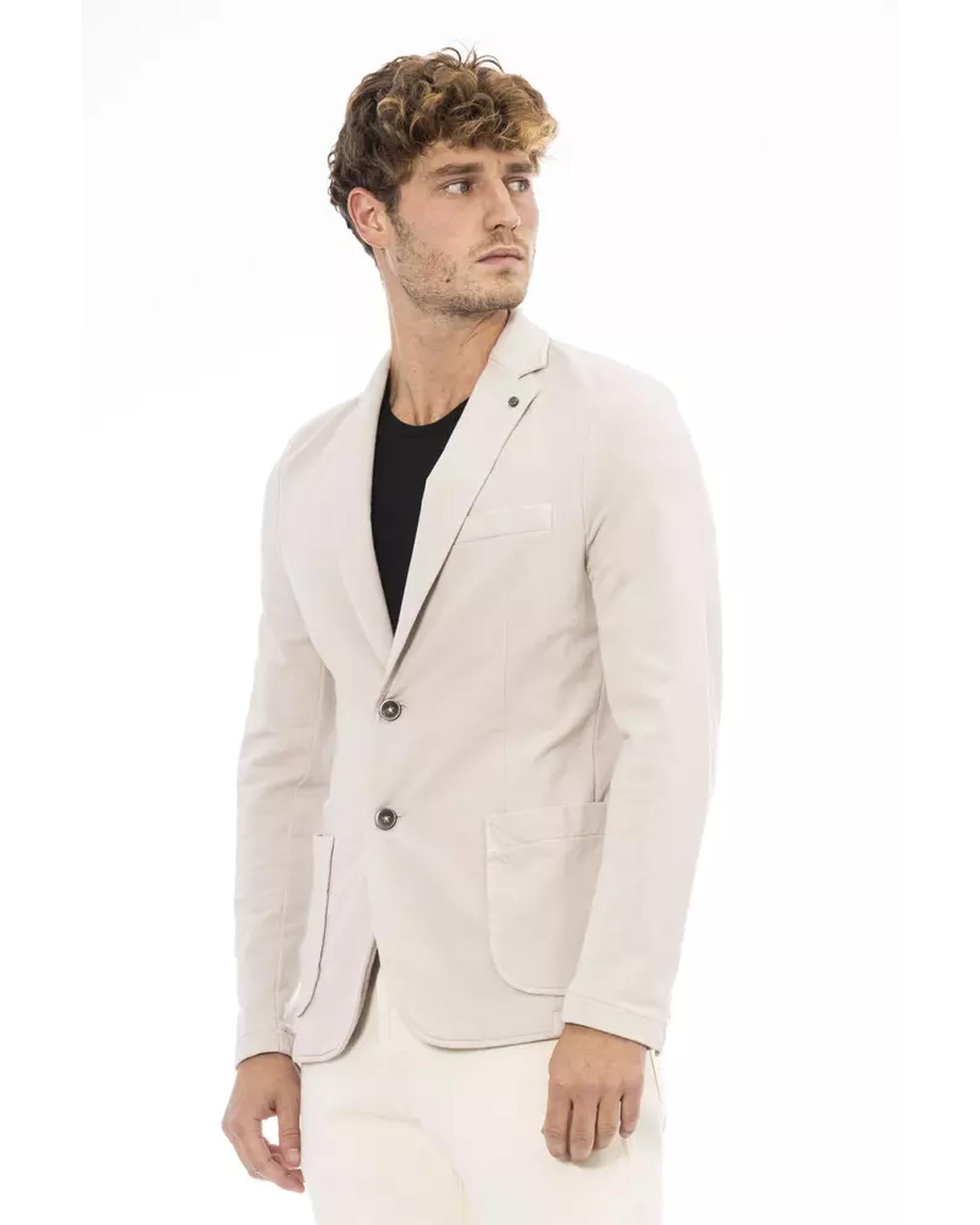 Classic Button Closure Jacket with Front Pockets 54 IT Men