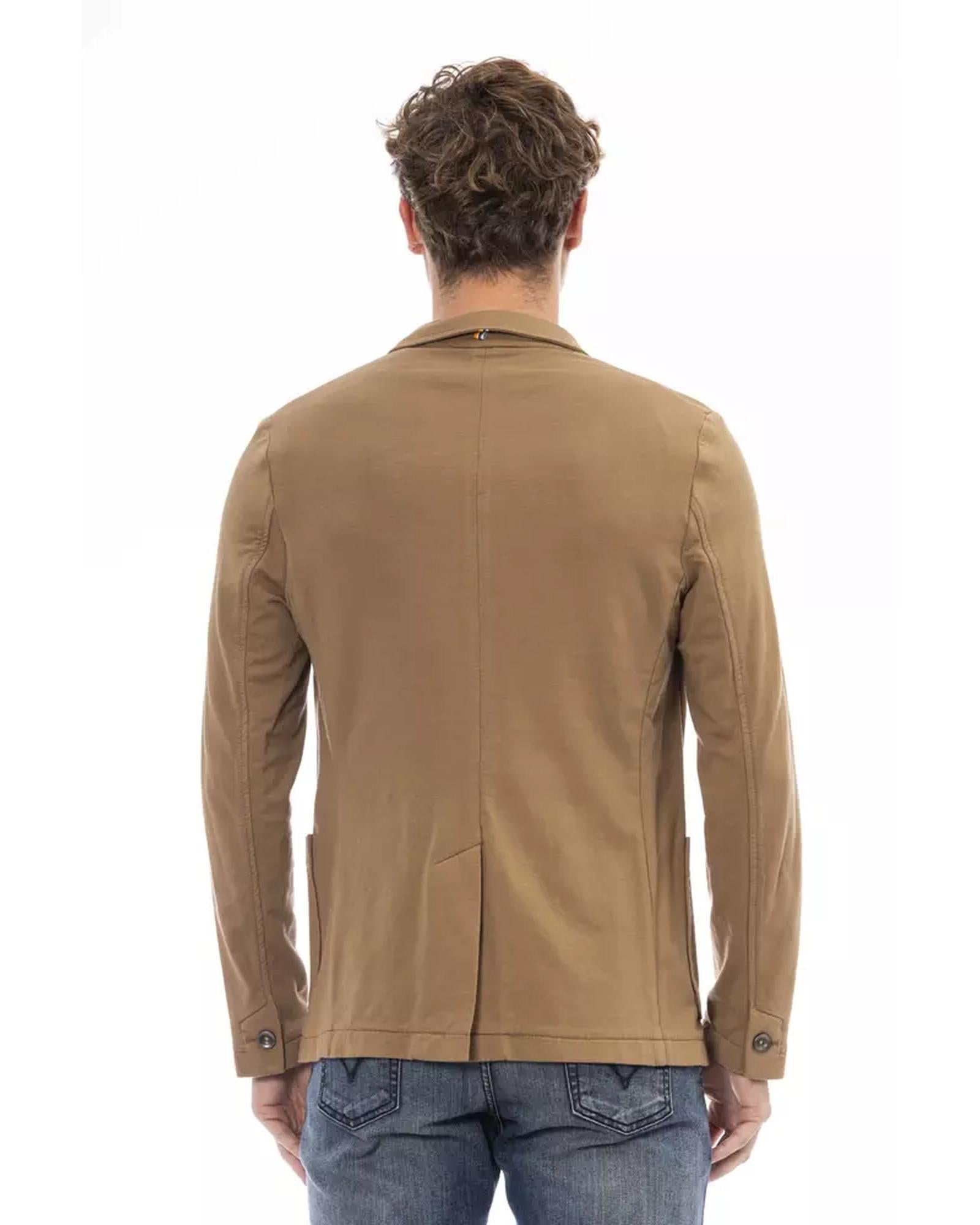 Classic Button Closure Jacket with Front Pockets 48 IT Men