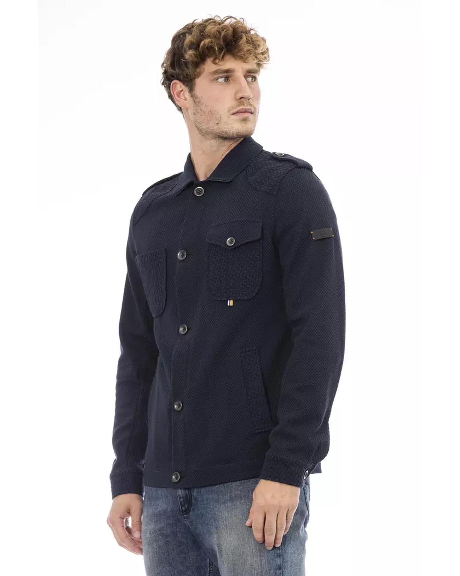 Waterproof Jacket with Braces and Button Closure 48 IT Men