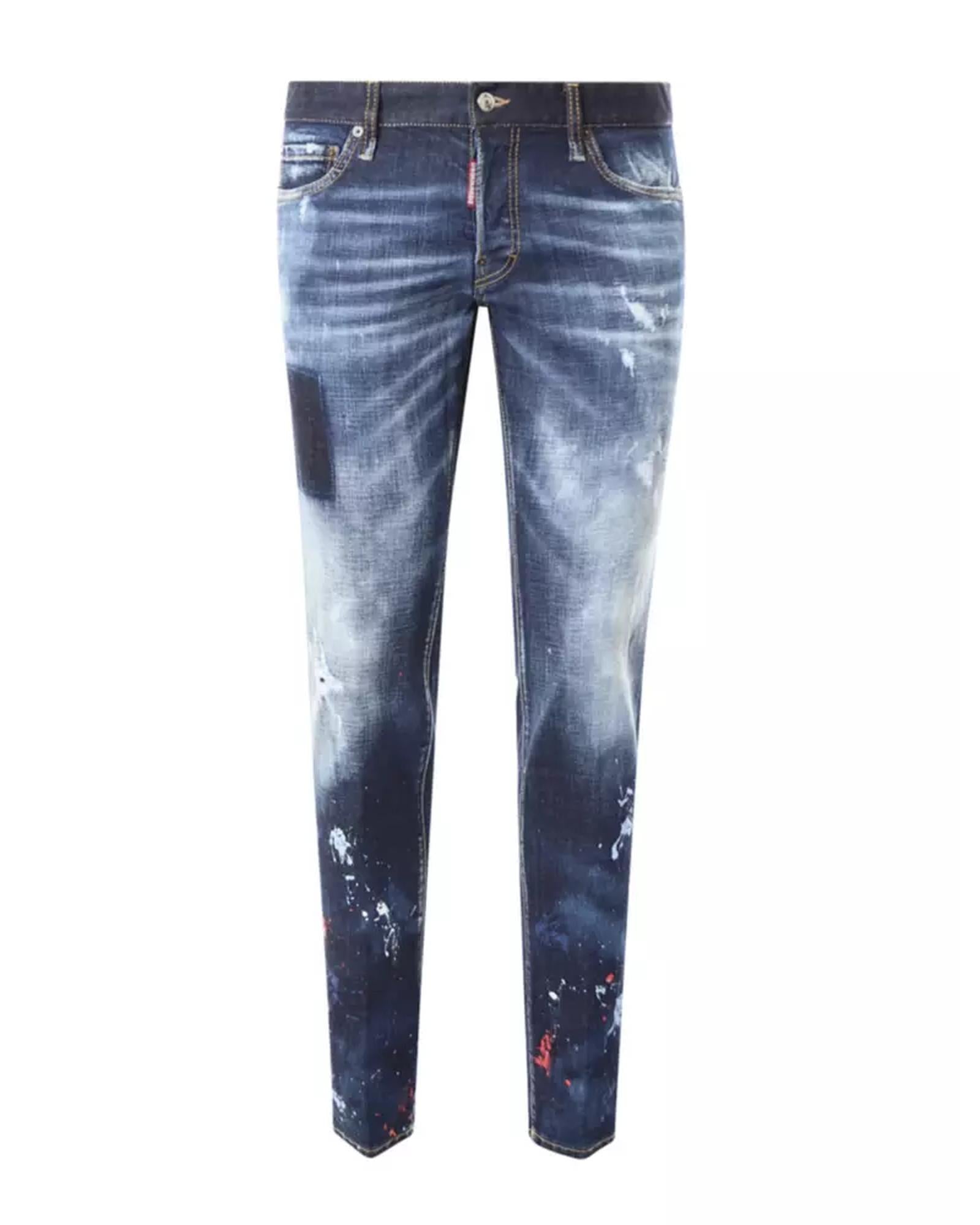 Stretch Cotton Denim Jeans by Dsquared2 50 IT Men