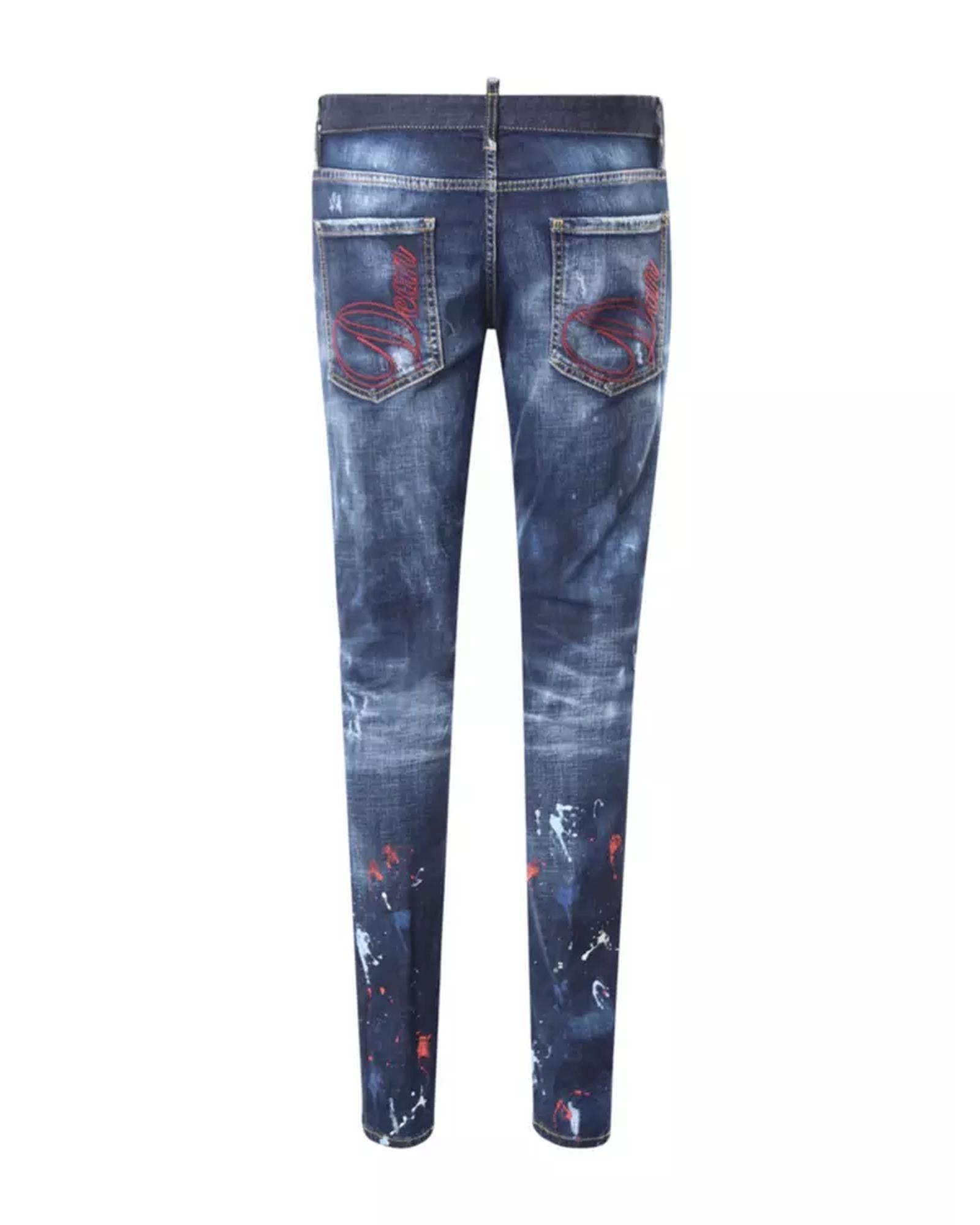 Stretch Cotton Denim Jeans by Dsquared2 50 IT Men