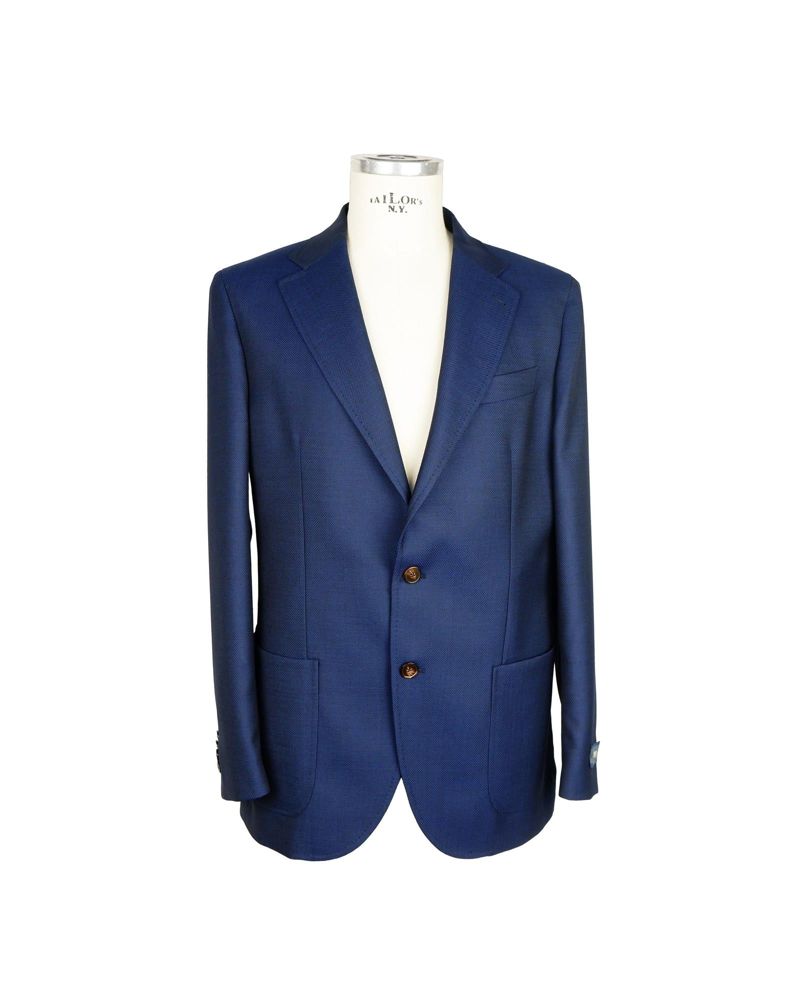 Emilio Romanelli Summer Jacket with Button Closure 48 IT Men