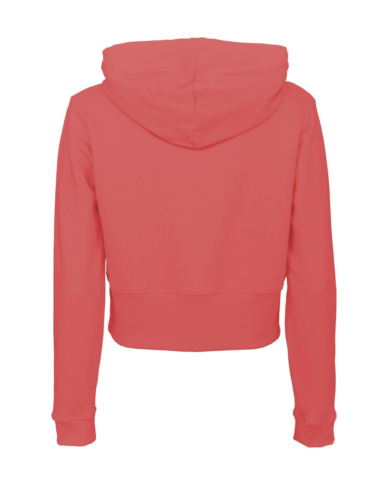 Red Logo Rhinestone Hoodie for Women L Women