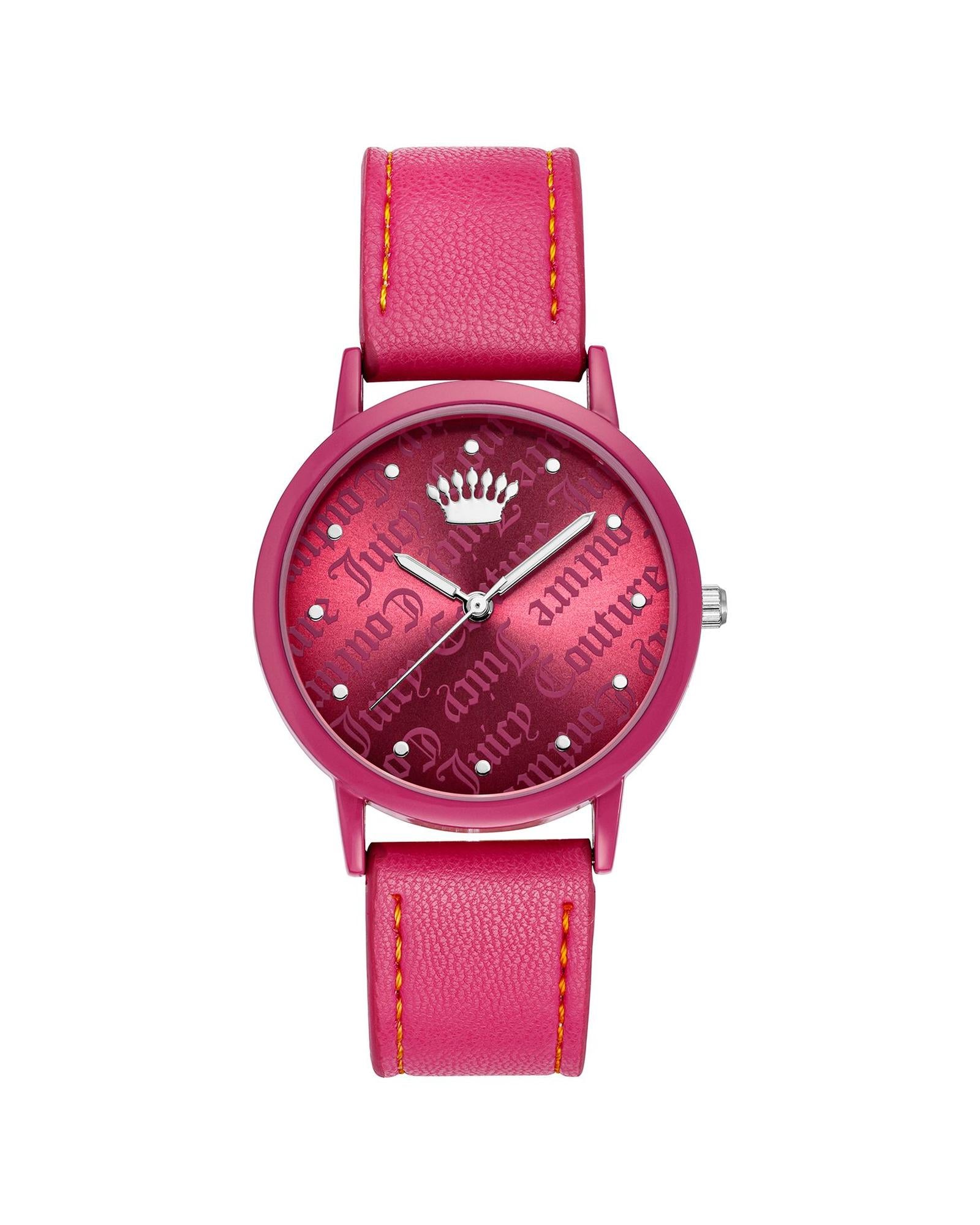 Womens Pink Analog Fashion Watch with Rhinestone Facing One Size Women