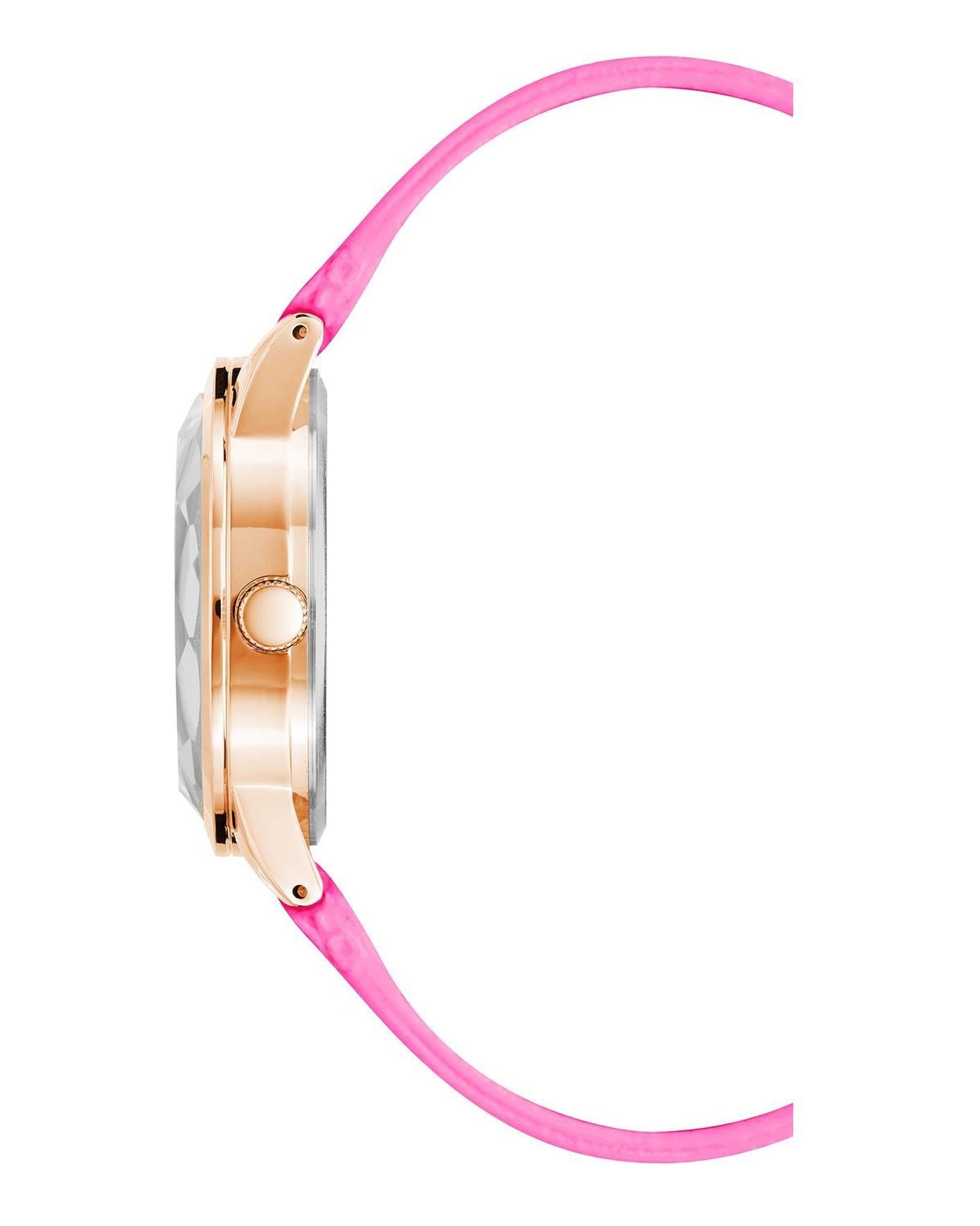 Rose Gold Analog Fashion Watch with Rhine Stone Facing One Size Women