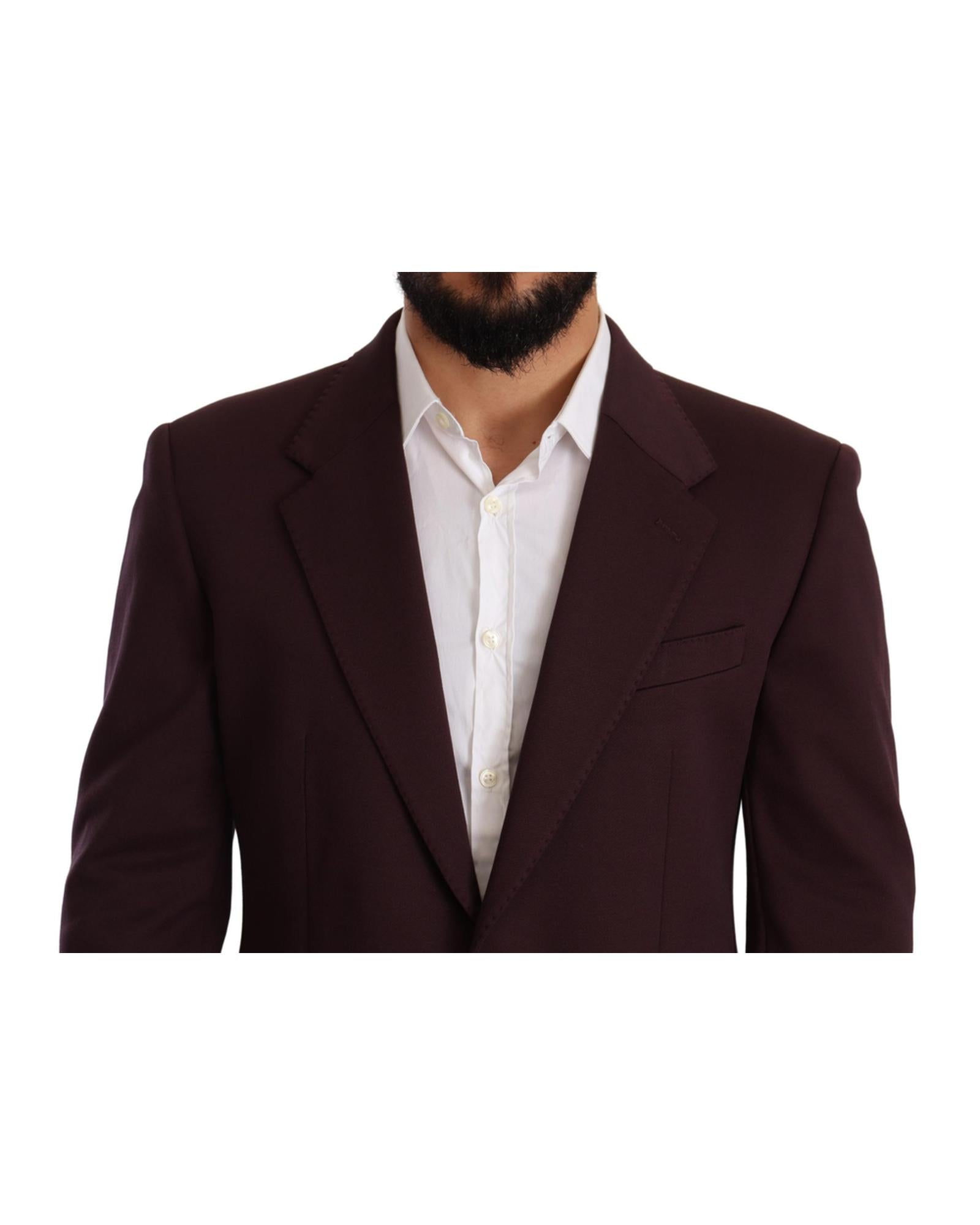 Dolce &amp; Gabbana Slim Fit Blazer Jacket with Logo Details 50 IT Men