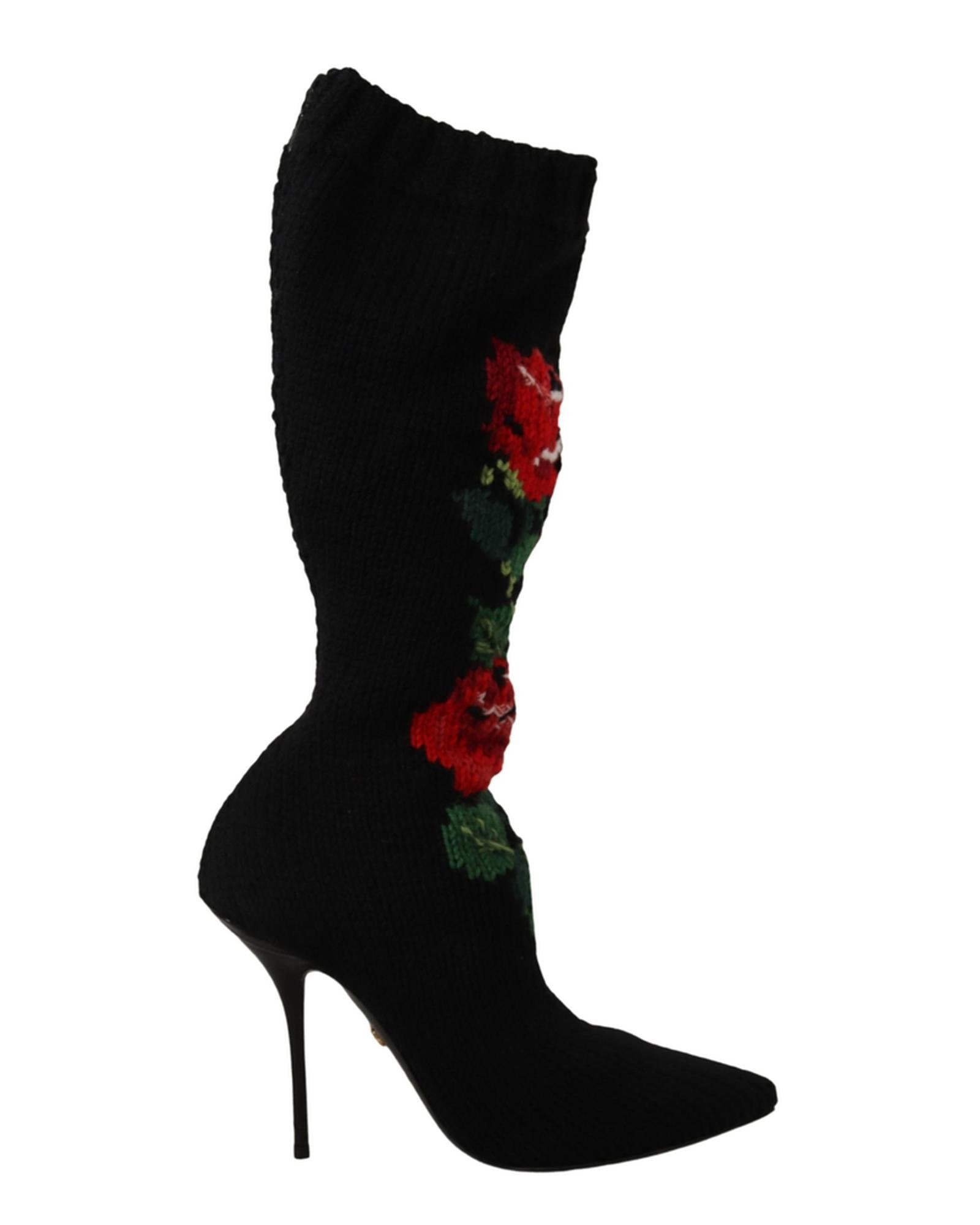 Dolce &amp; Gabbana Stretch Socks Boots 37 EU Women