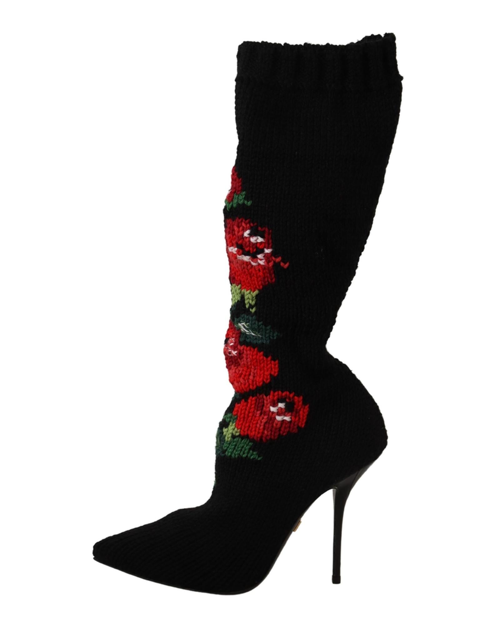 Dolce &amp; Gabbana Stretch Socks Boots 37 EU Women