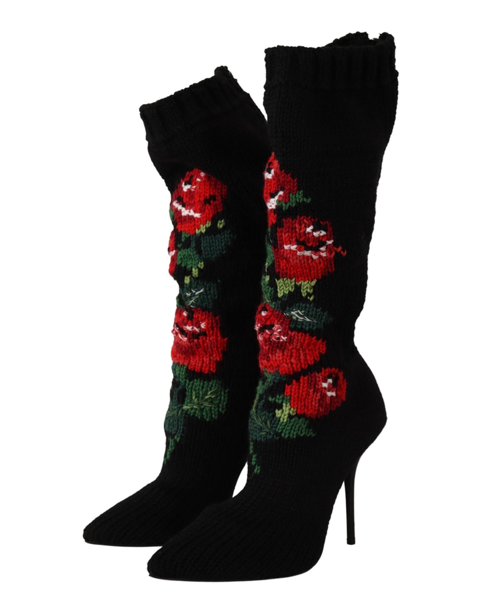 Dolce &amp; Gabbana Stretch Socks Boots 39.5 EU Women