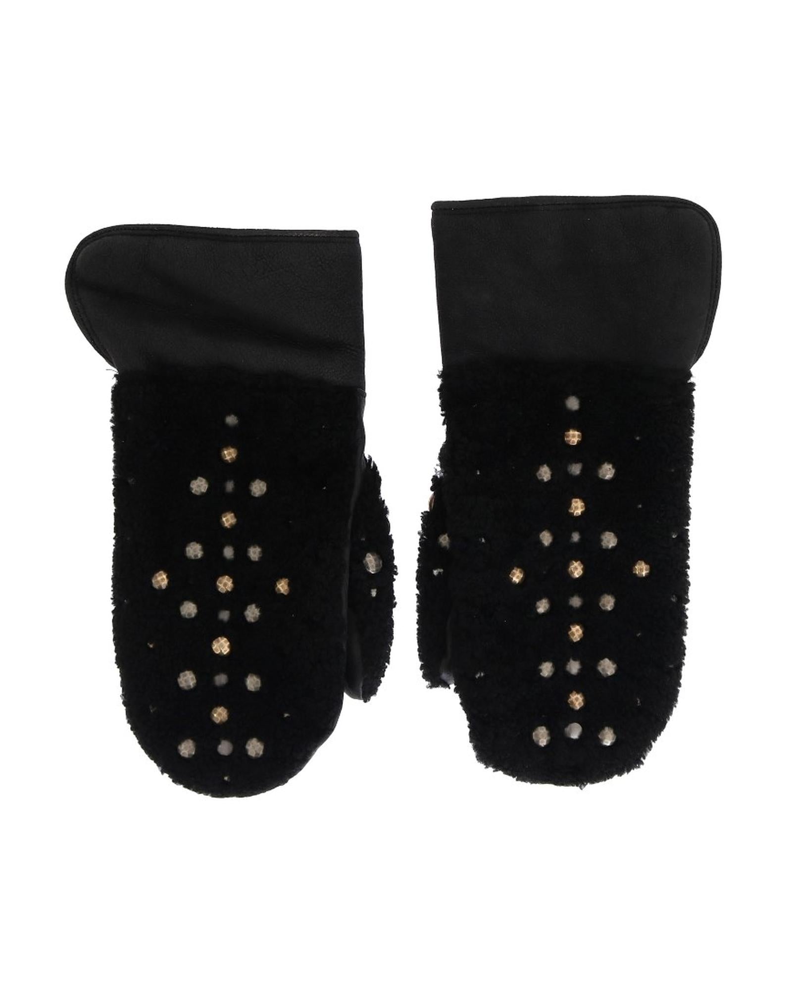 Dolce &amp; Gabbana Casual Wrist Leather Gloves with Studded Detailing 9 Men