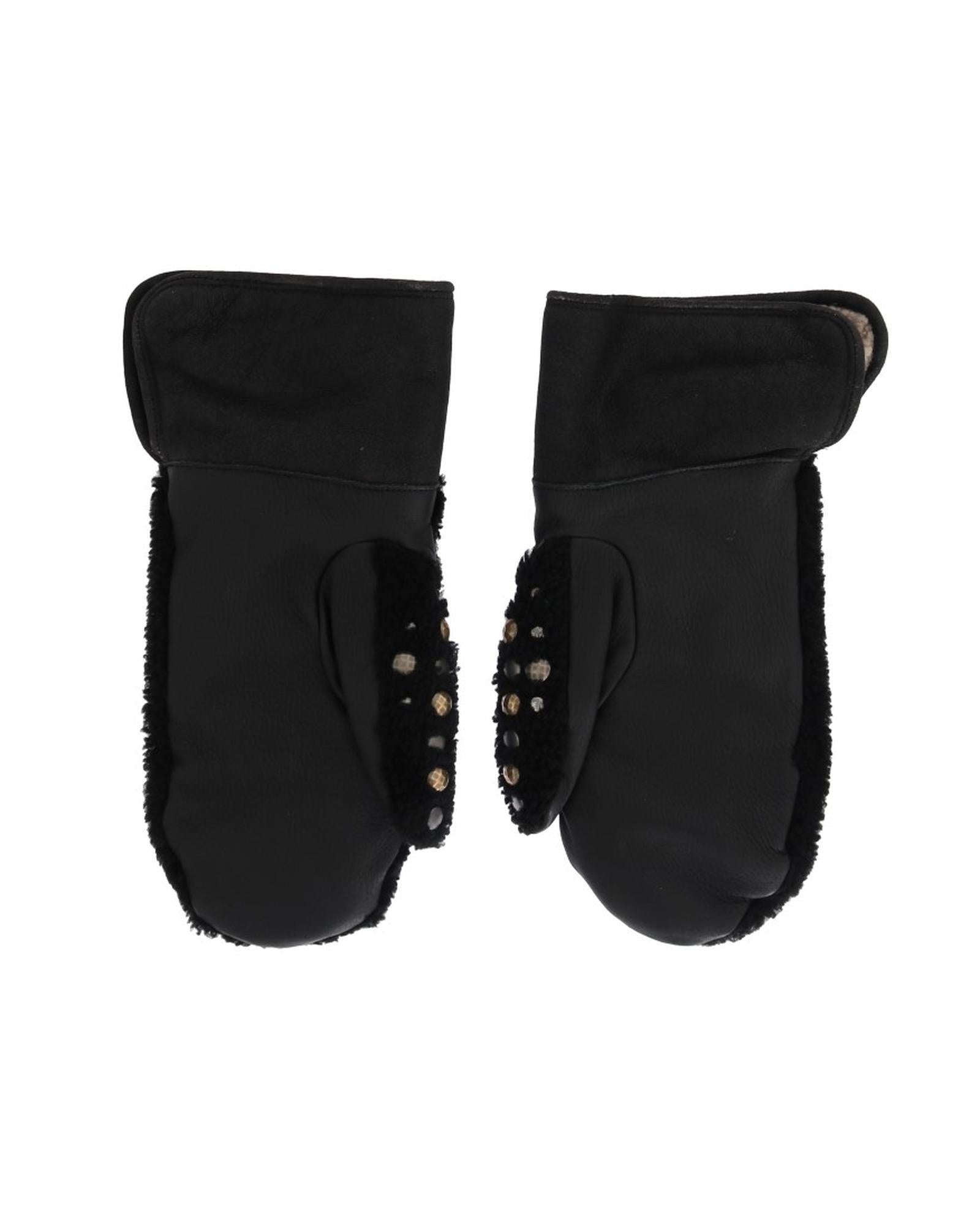 Dolce &amp; Gabbana Casual Wrist Leather Gloves with Studded Detailing 9 Men