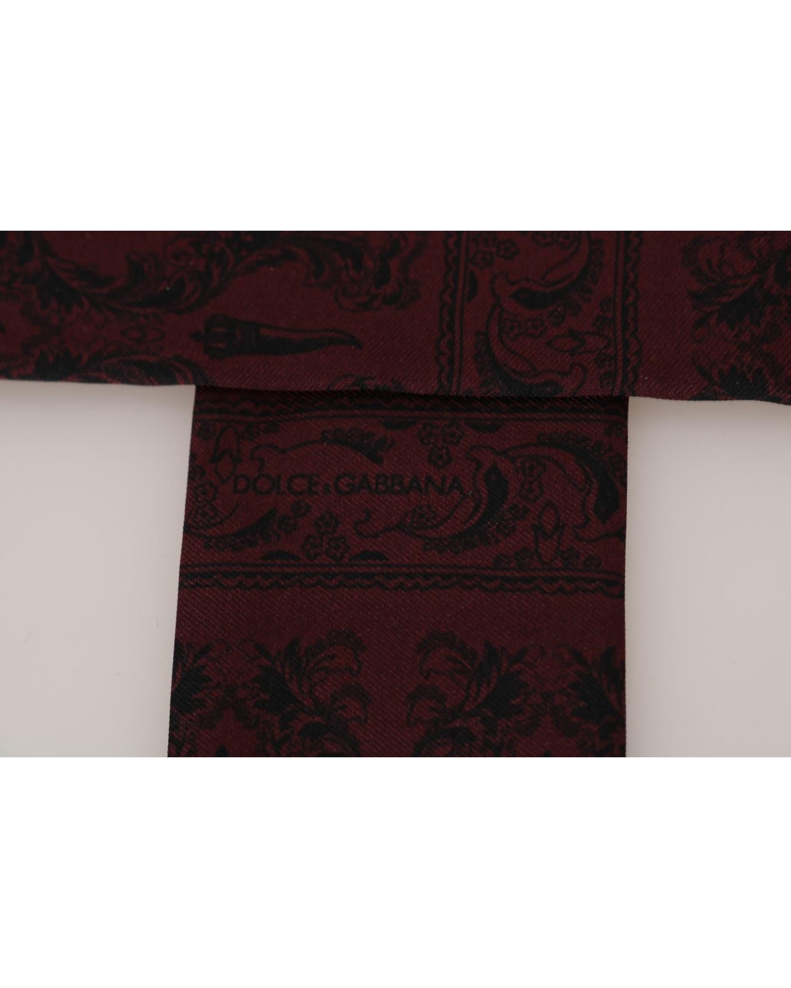 100% Silk Dolce &amp; Gabbana Tie Scarf Wrap One Size Men