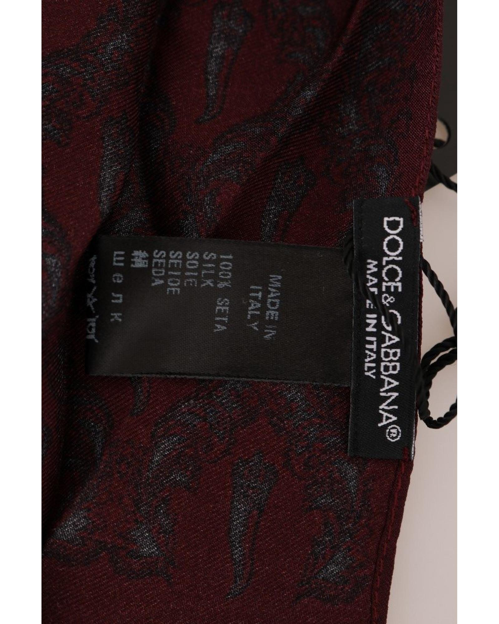 100% Silk Dolce &amp; Gabbana Tie Scarf Wrap One Size Men