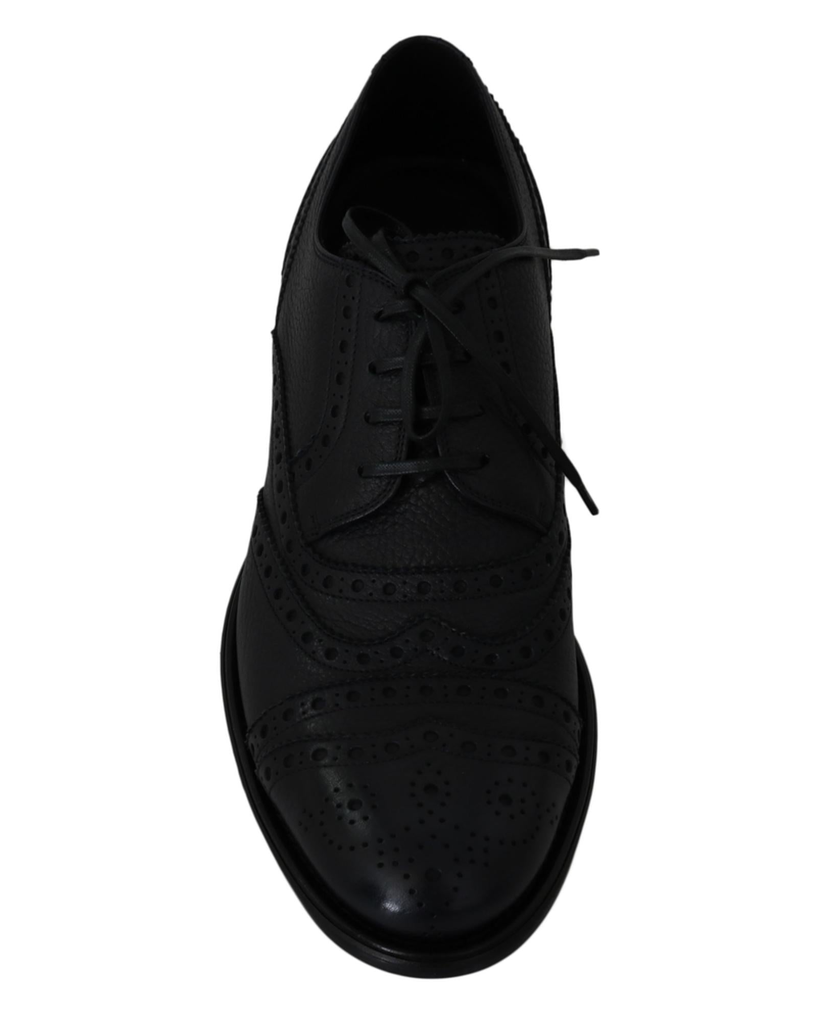 New Dolce &amp; Gabbana Derby Taormina Wingtip Dress Shoes 39 EU Men