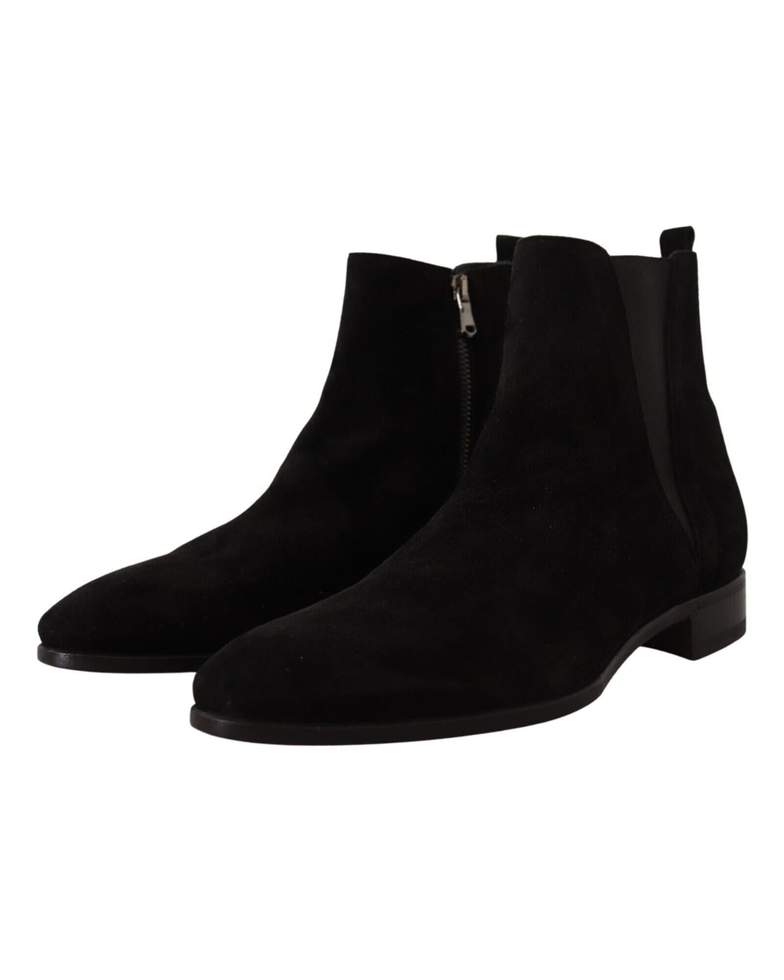 Dolce &amp; Gabbana Chelsea Boots with Side Zipper Closure 39 EU Men