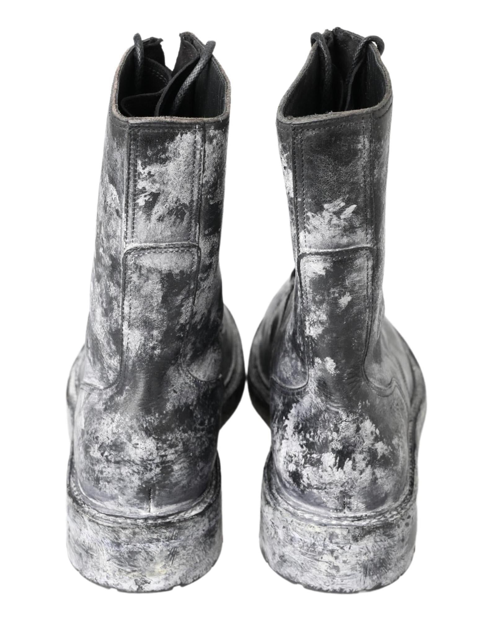 Gorgeous Dolce &amp; Gabbana Lace Up Boots with Logo Details 40 EU Men