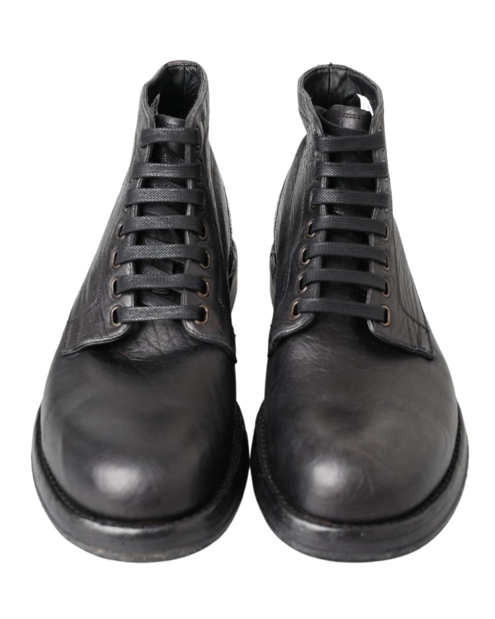 Dolce &amp; Gabbana Mens Lace Up Boots 45 EU Men