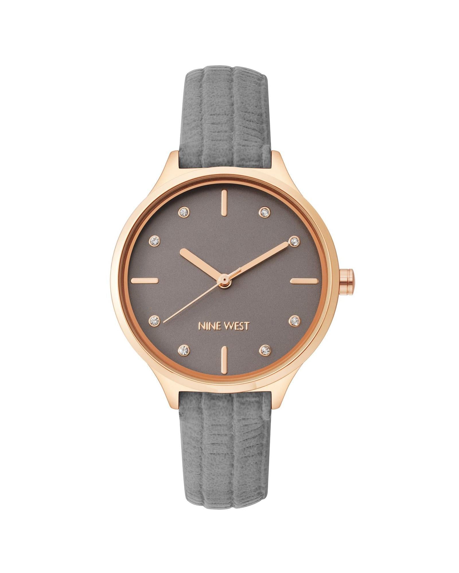 Rose Gold Analog Fashion Watch with Rhine Stone Facing One Size Women