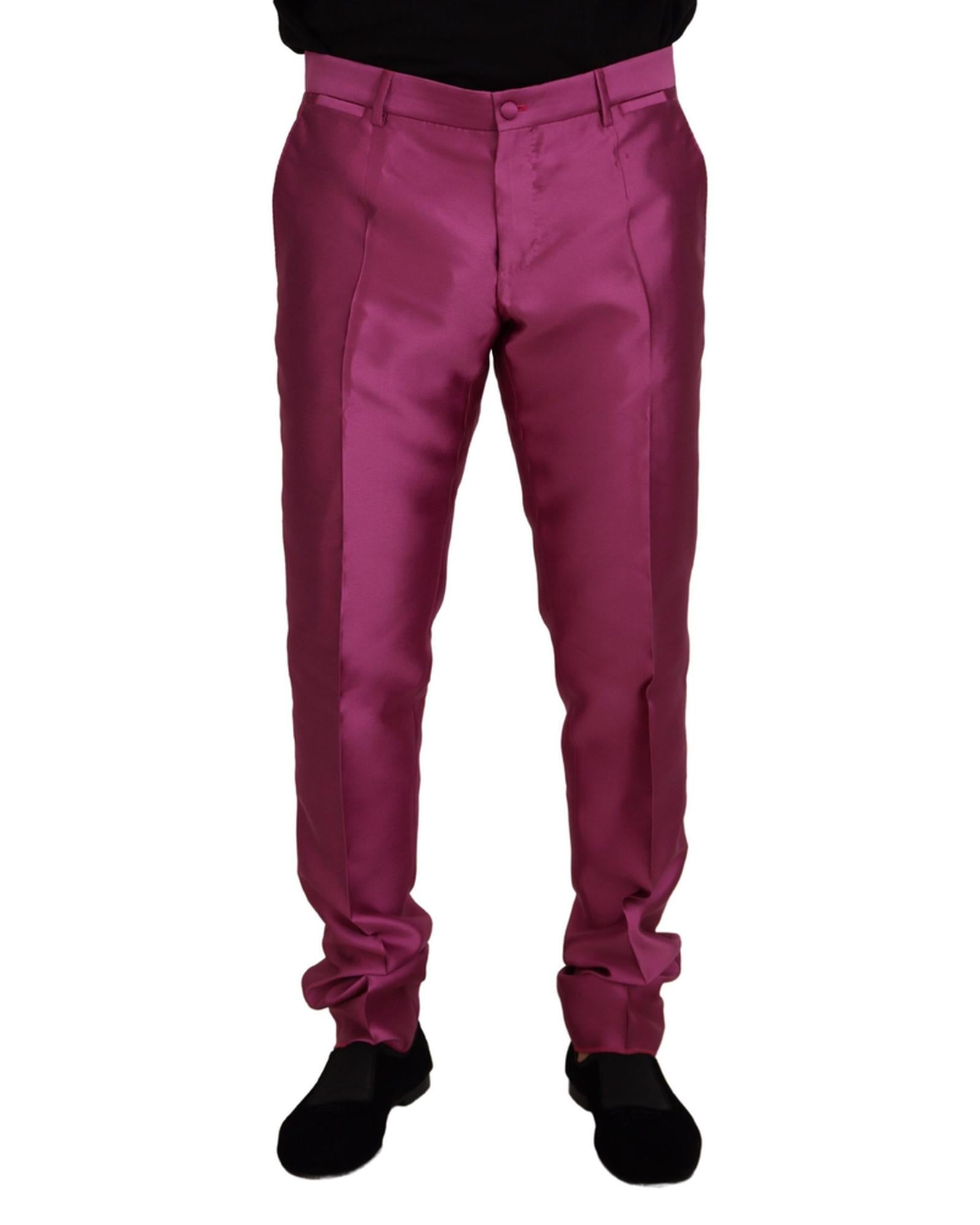 Formal Dress Pants with Slim Fit and Logo Details 46 IT Men