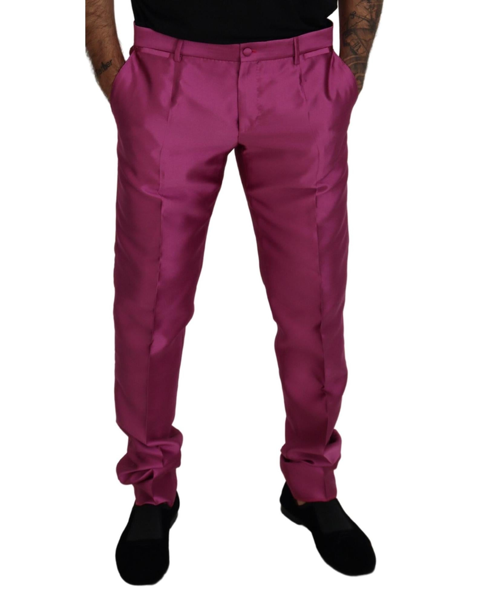 Formal Dress Pants with Slim Fit and Logo Details 46 IT Men