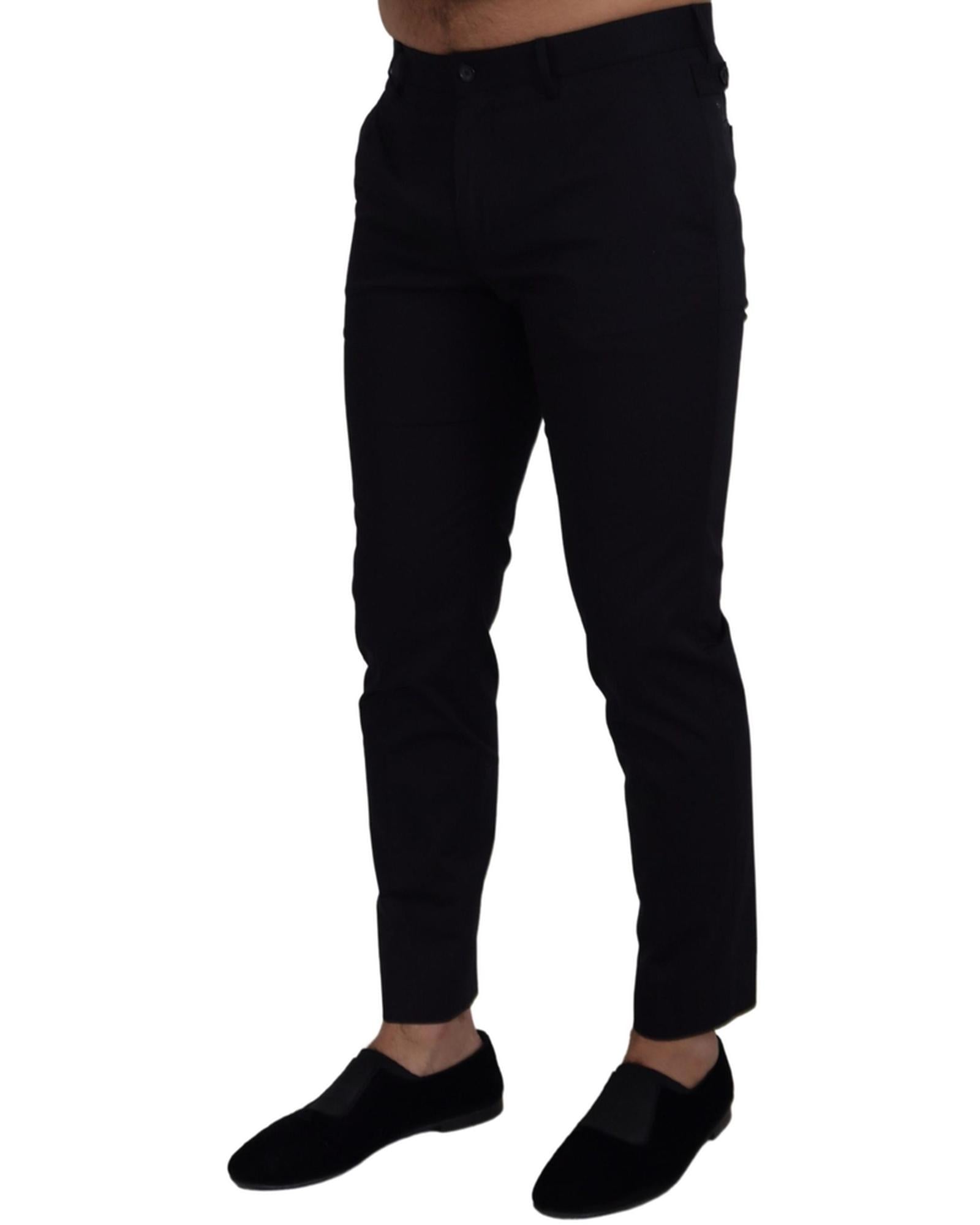 Gorgeous Slim Fit Dress Pants with Logo Details 46 IT Men