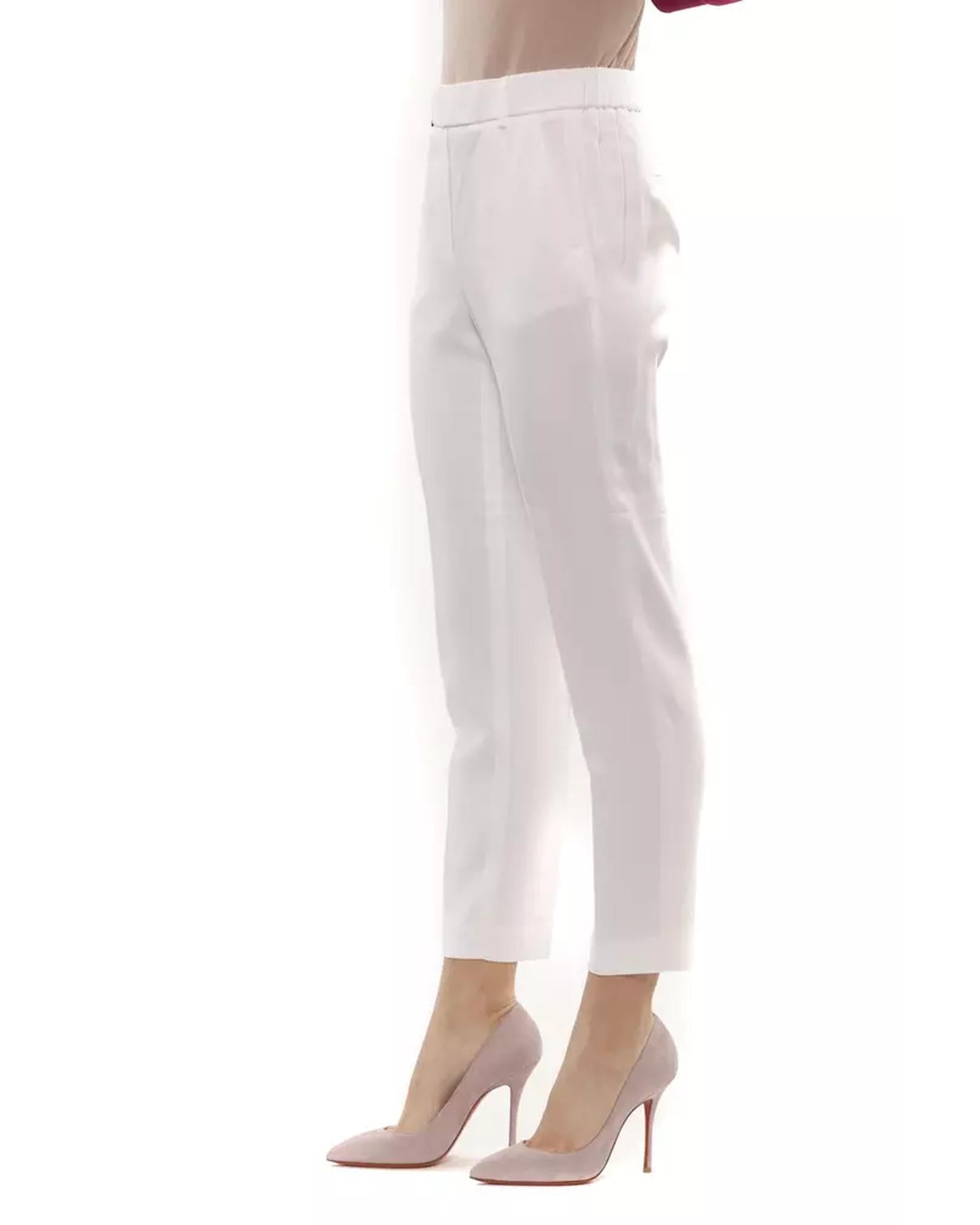 Regular Waist Trousers with Elastic Band 44 IT Women