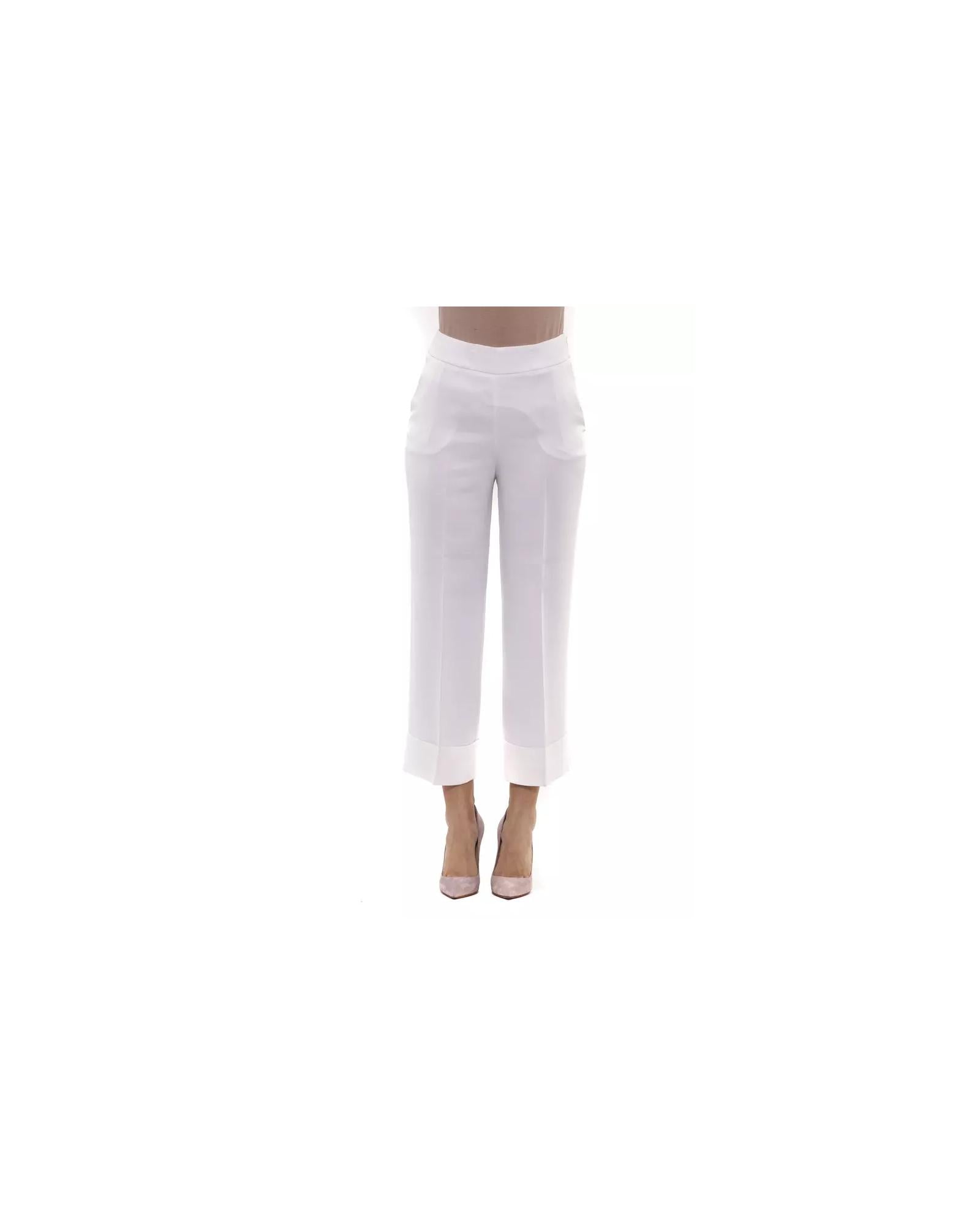 High Waist Palazzo Pants with Front and Back Pockets 46 IT Women