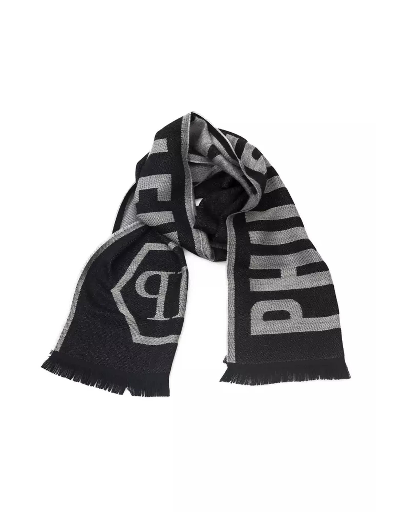 Logo Fringed Scarf One Size Men