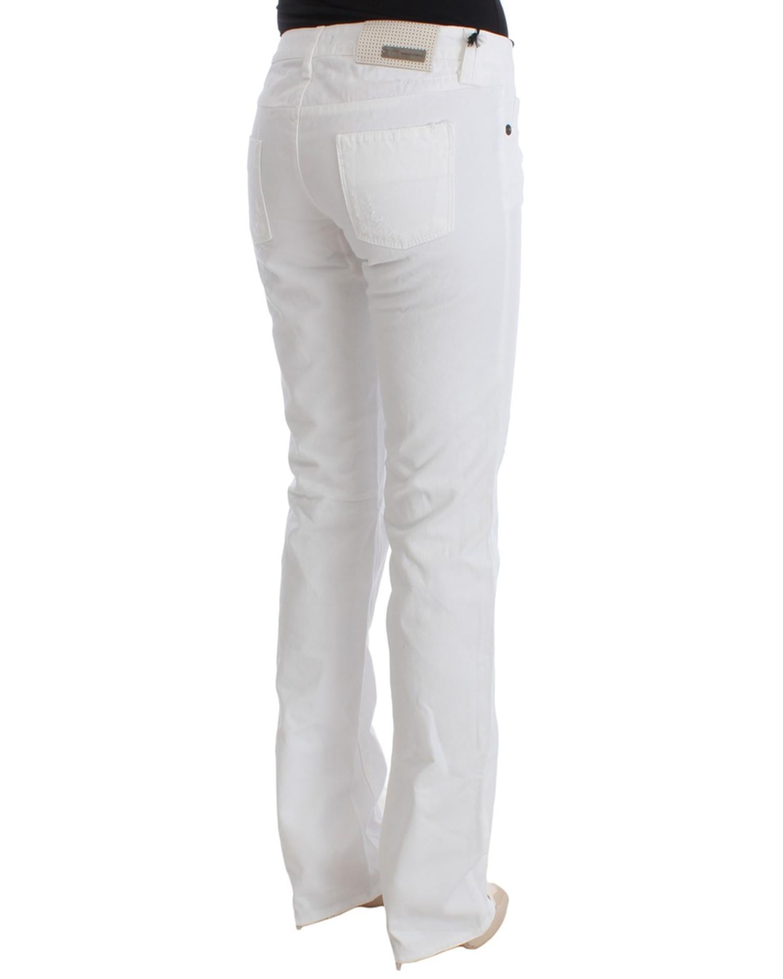 CoSTUME NATIONAL CNC Jeans - Slim Fit White 100% Cotton W26 US Women