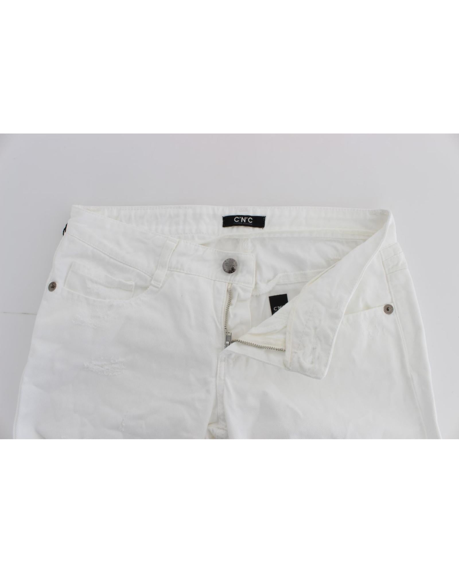 CoSTUME NATIONAL CNC Jeans - Slim Fit White 100% Cotton W26 US Women